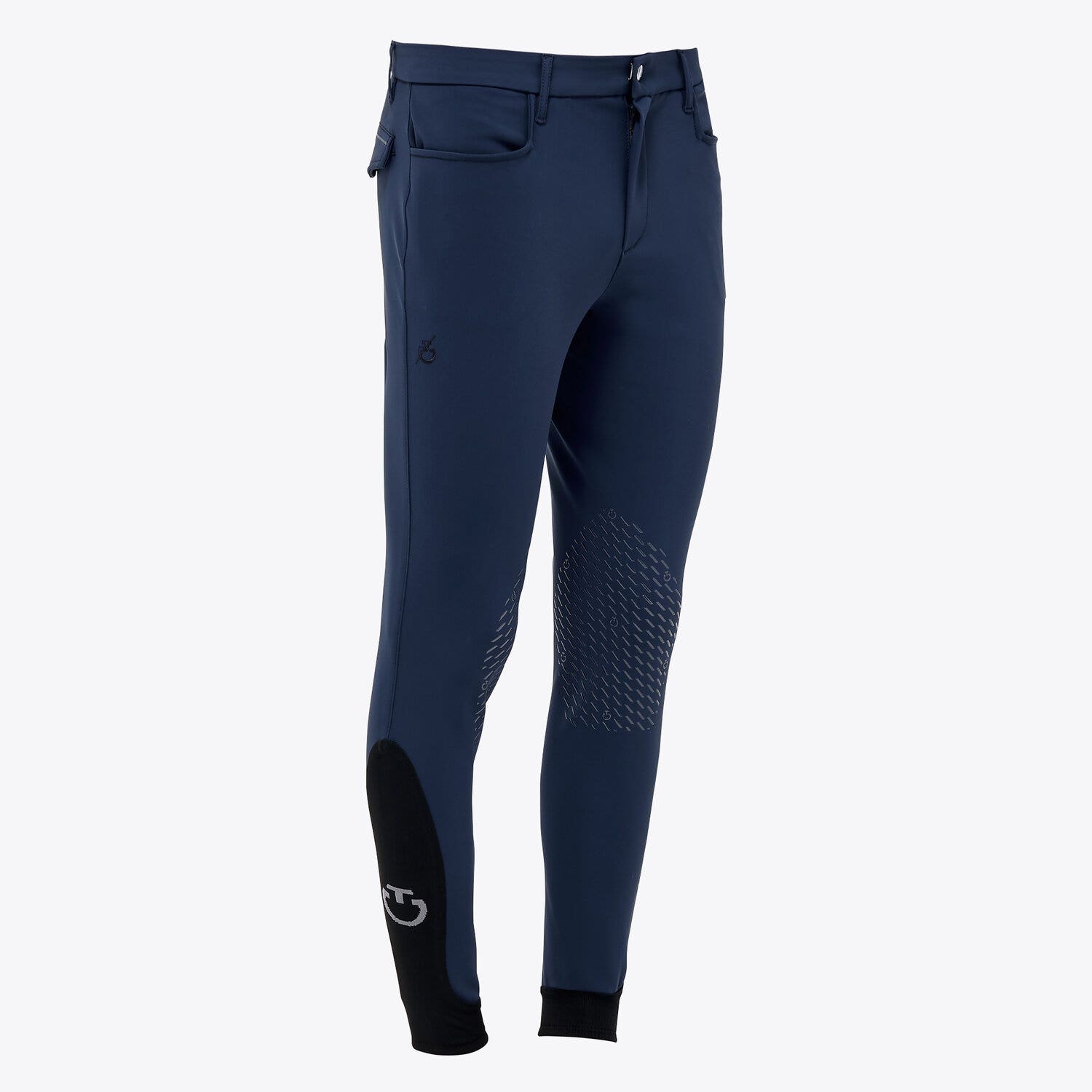 Cavalleria Toscana Men’s four-way stretch riding breeches OCEAN BLUE-2