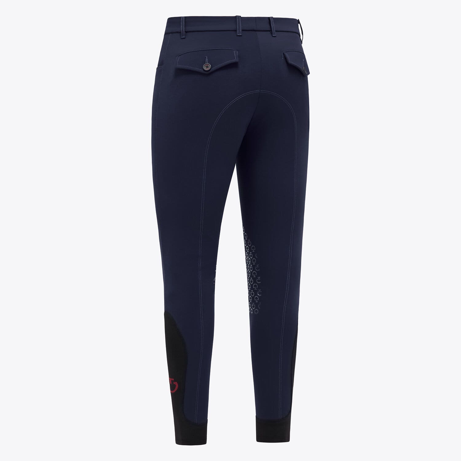 Cavalleria Toscana Men's knee grip riding breeches. ROYAL BLUE-2