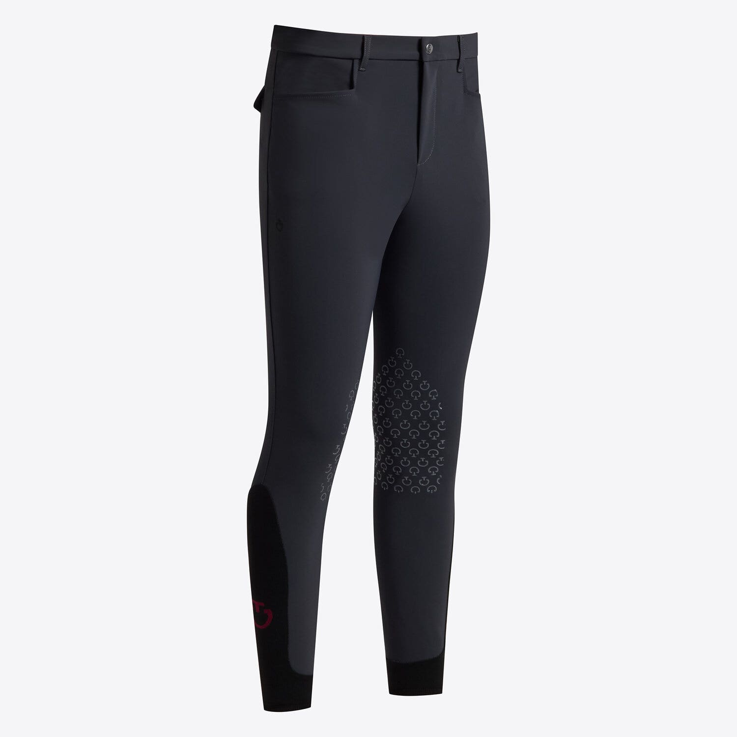 Cavalleria Toscana Men's knee grip breeches | Cavalleria Toscana CHARCOAL-1