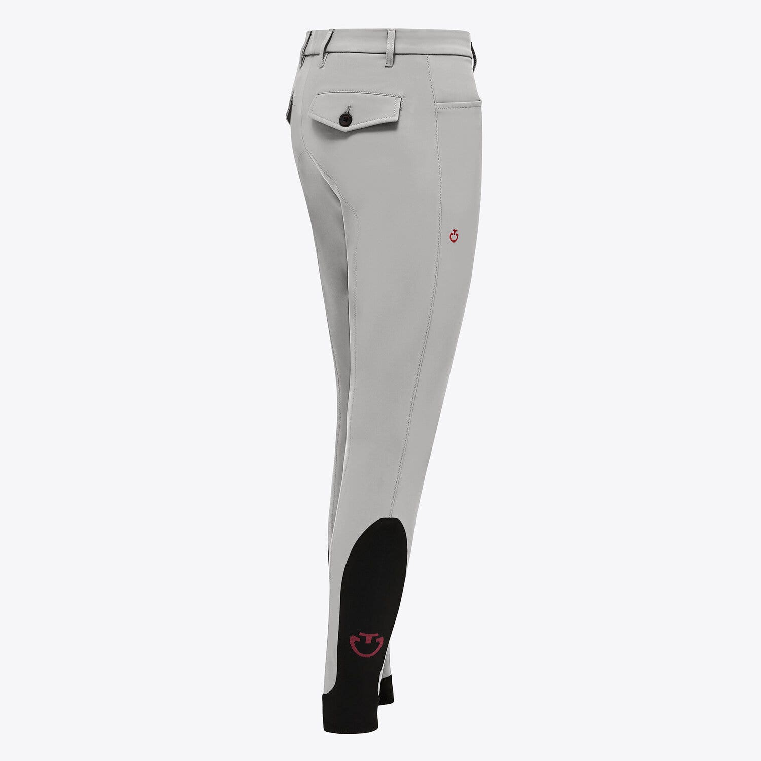 Cavalleria Toscana Men's knee grip breeches LIGHT GREY-3