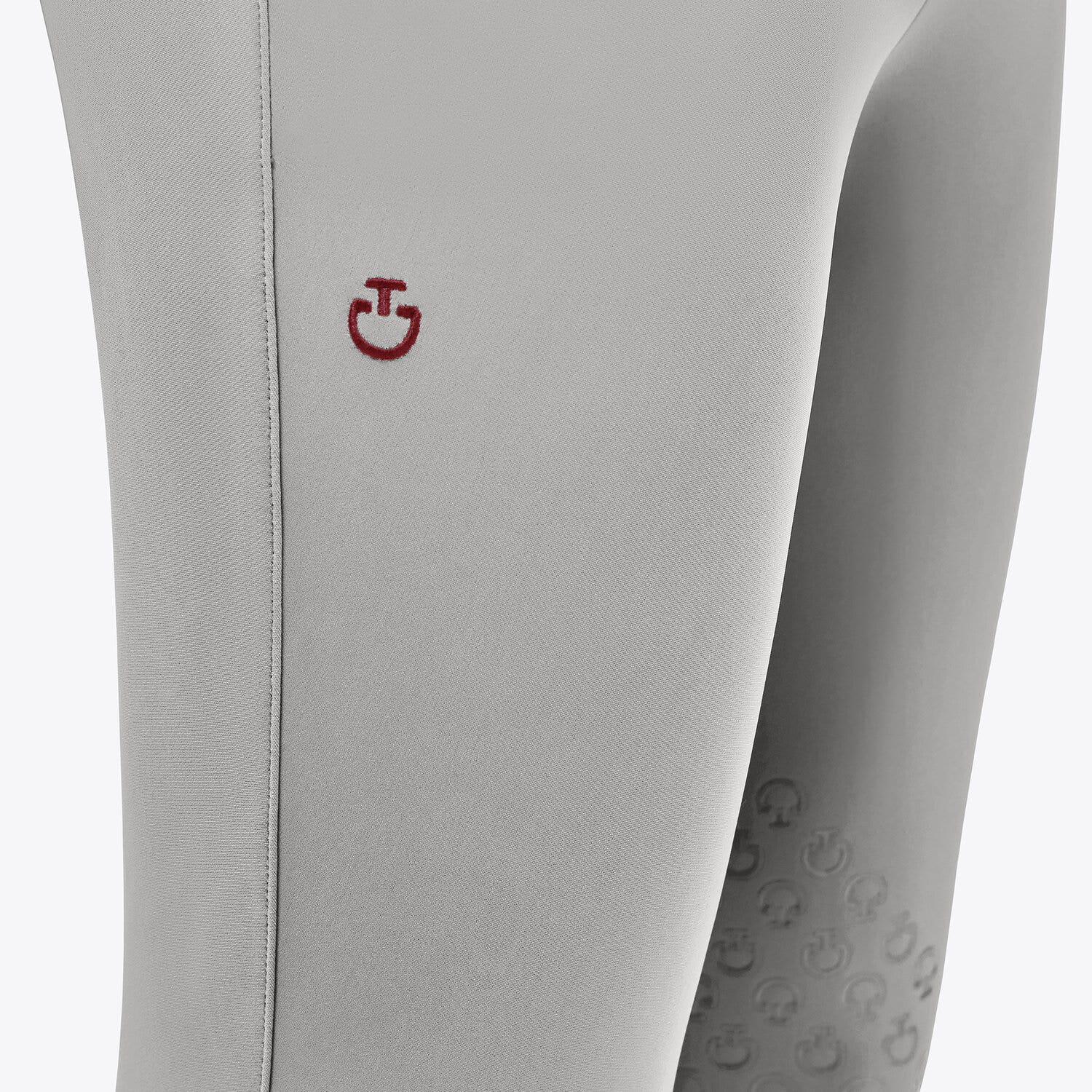 Cavalleria Toscana Men's knee grip breeches LIGHT GREY-4