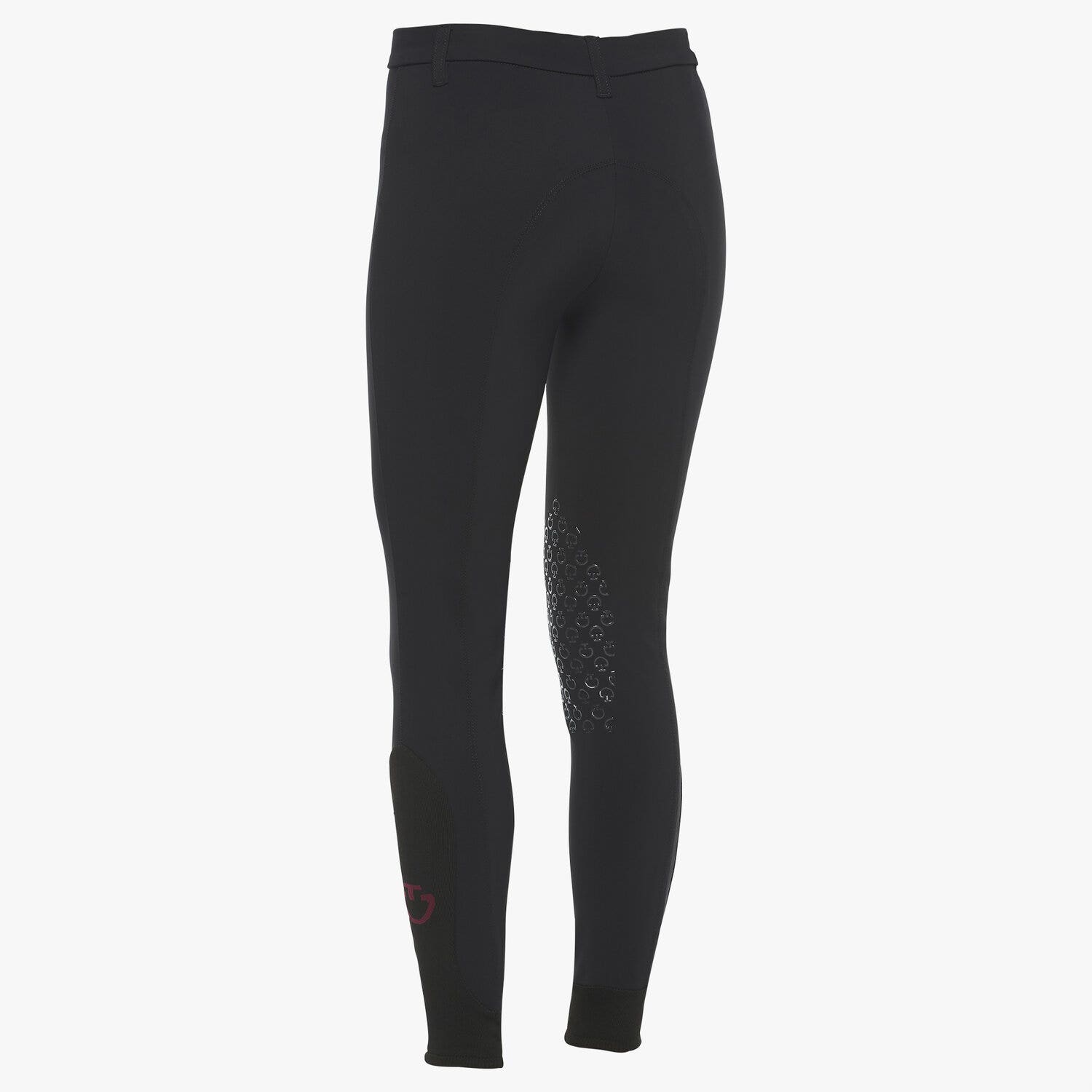 Cavalleria Toscana Kid's unisex riding breeches BLACK-3