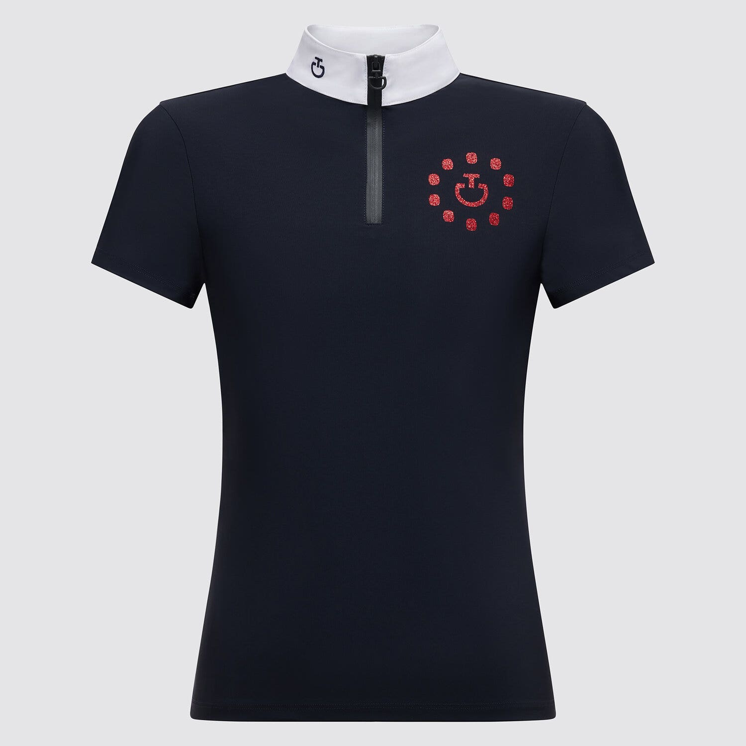 Cavalleria Toscana Girl's competition polo NAVY-1