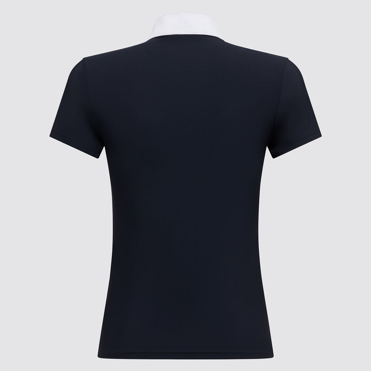 Cavalleria Toscana Polo con zip da competizione bambina NAVY-2