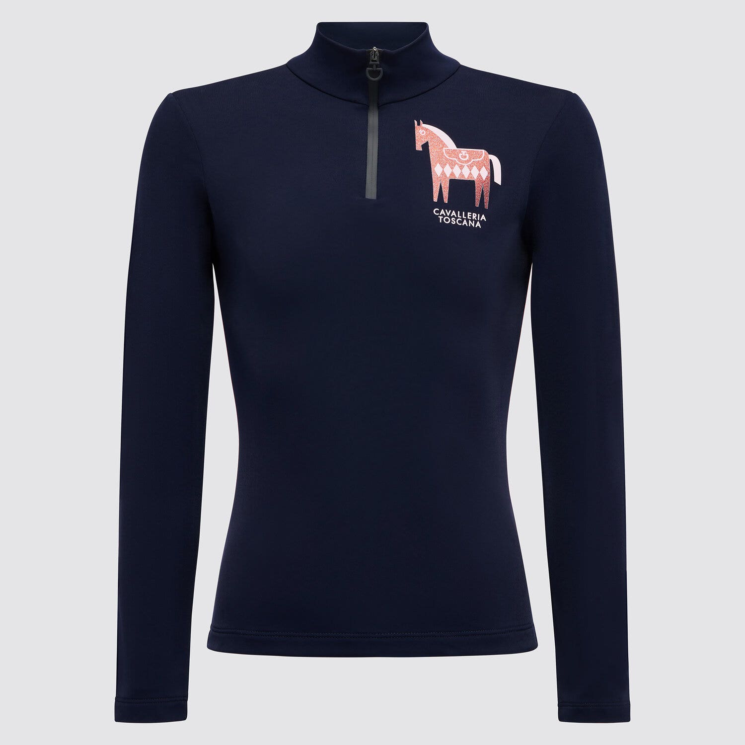 Cavalleria Toscana Girl's competition polo NAVY-1