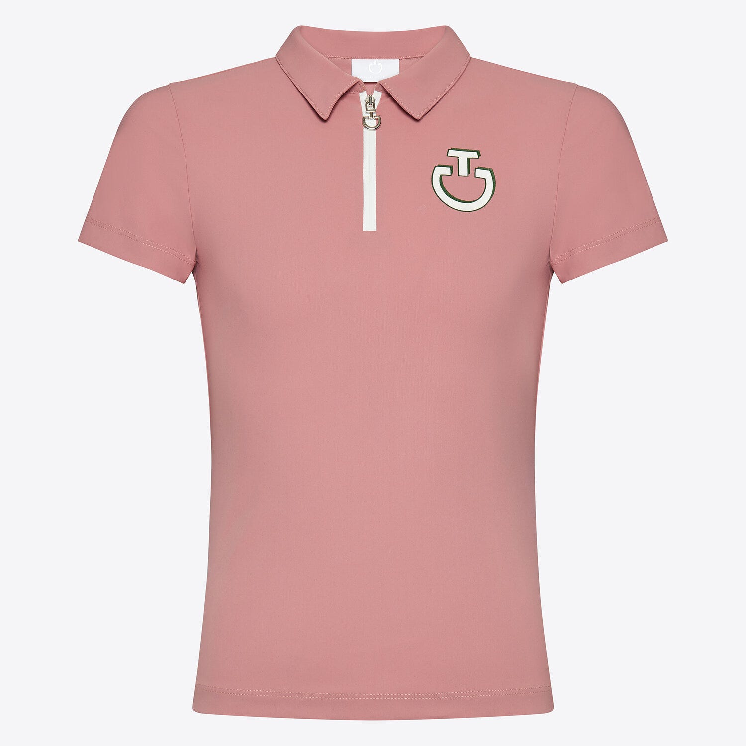 Cavalleria Toscana Girls' Technical Training Polo in Technical Jersey