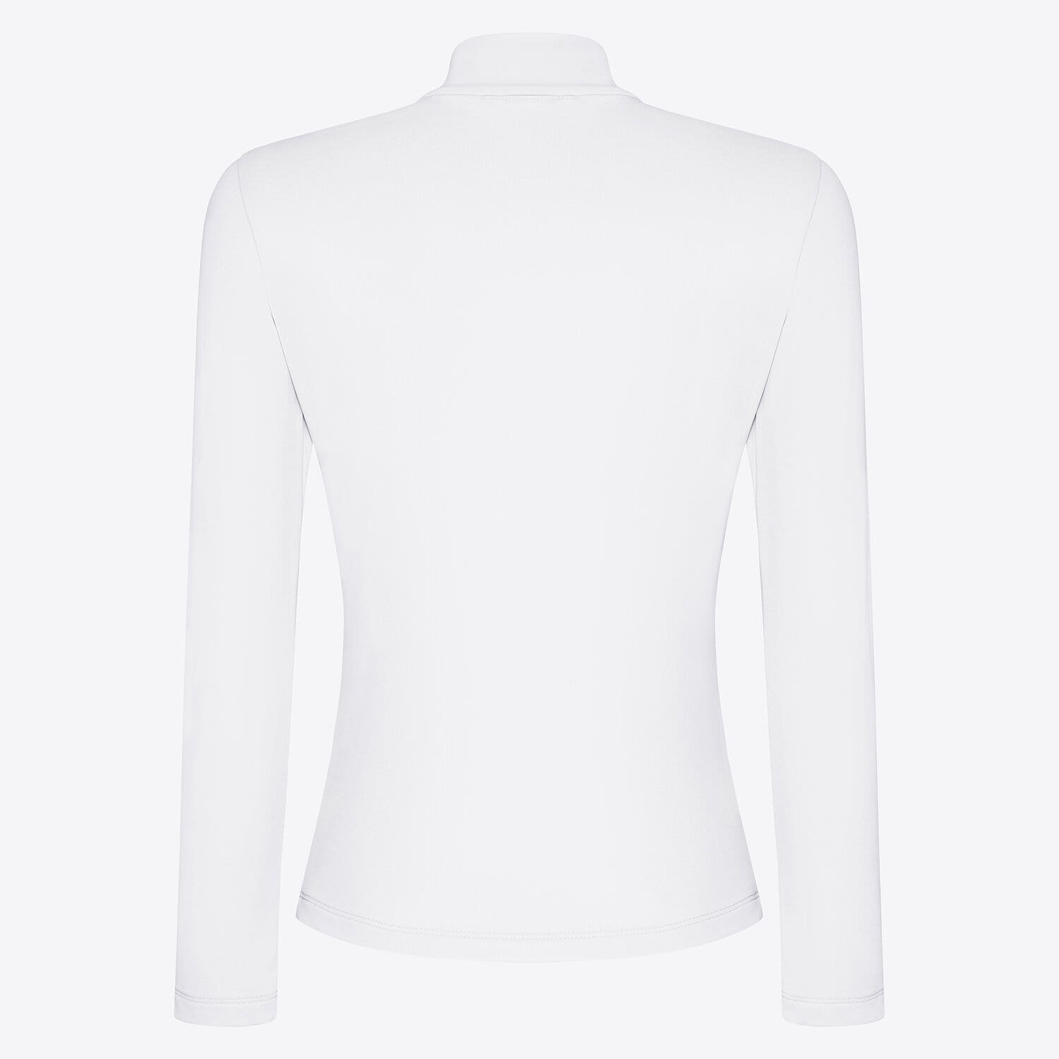 Cavalleria Toscana Cavalleria Toscana Girls' Winter Technical Training Polo in Technical Jersey WHITE-2