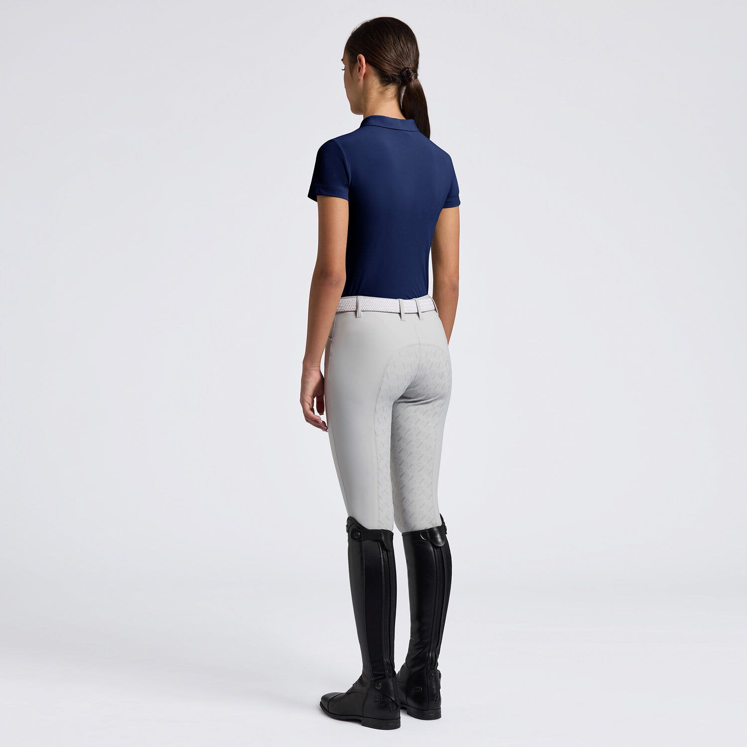 Cavalleria Toscana Cavalleria Toscana Girls' Training Jersey Polo ROYAL BLUE-2