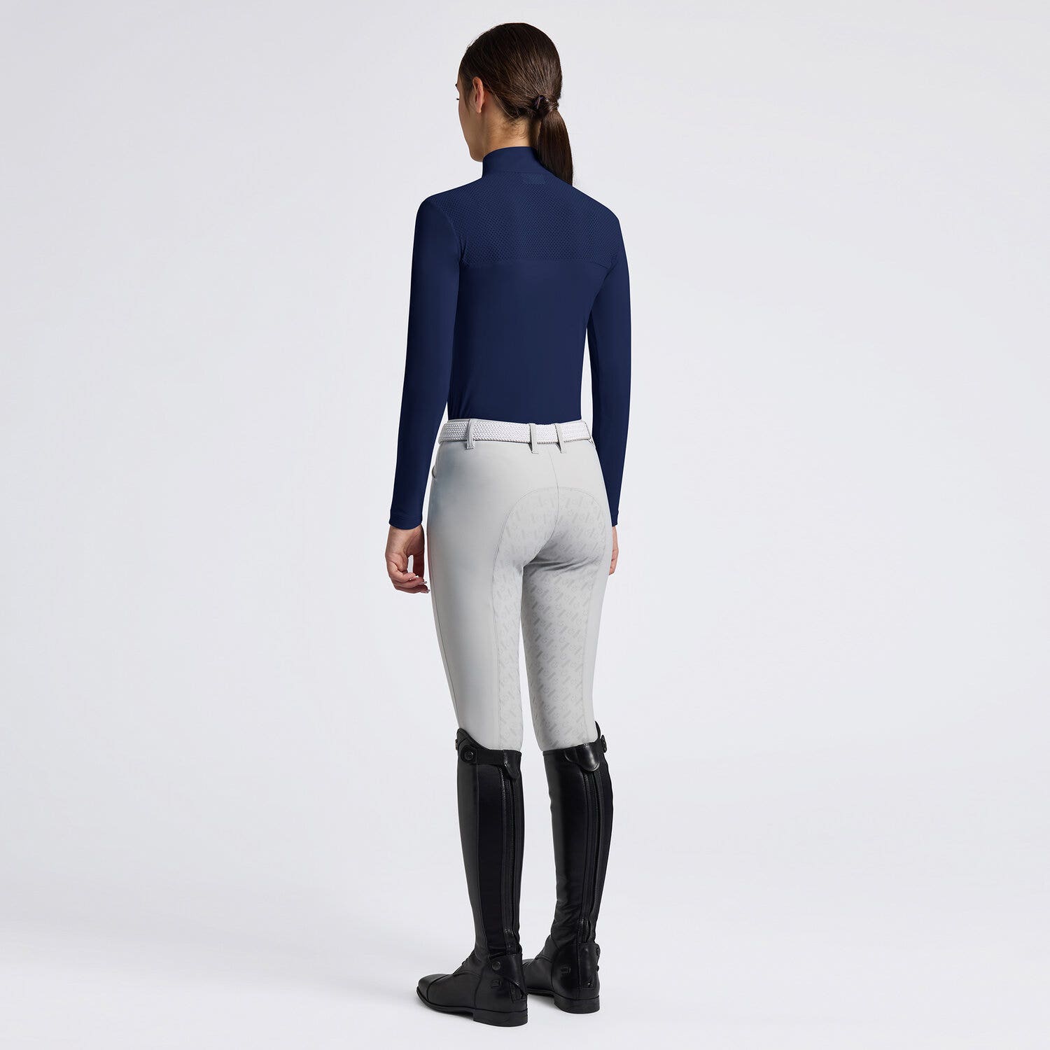 Cavalleria Toscana Cavalleria Toscana Girls' Training Jersey Polo ROYAL BLUE-2