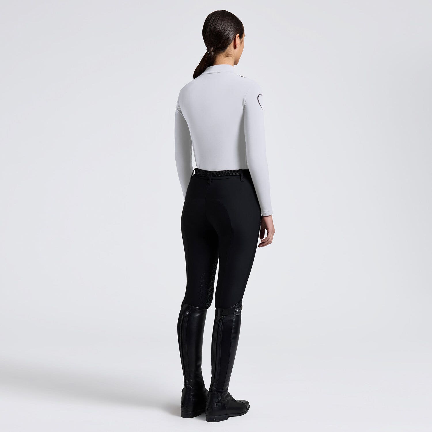 Cavalleria Toscana Cavalleria Toscana Women’s Technical Jersey Polo WHITE-2