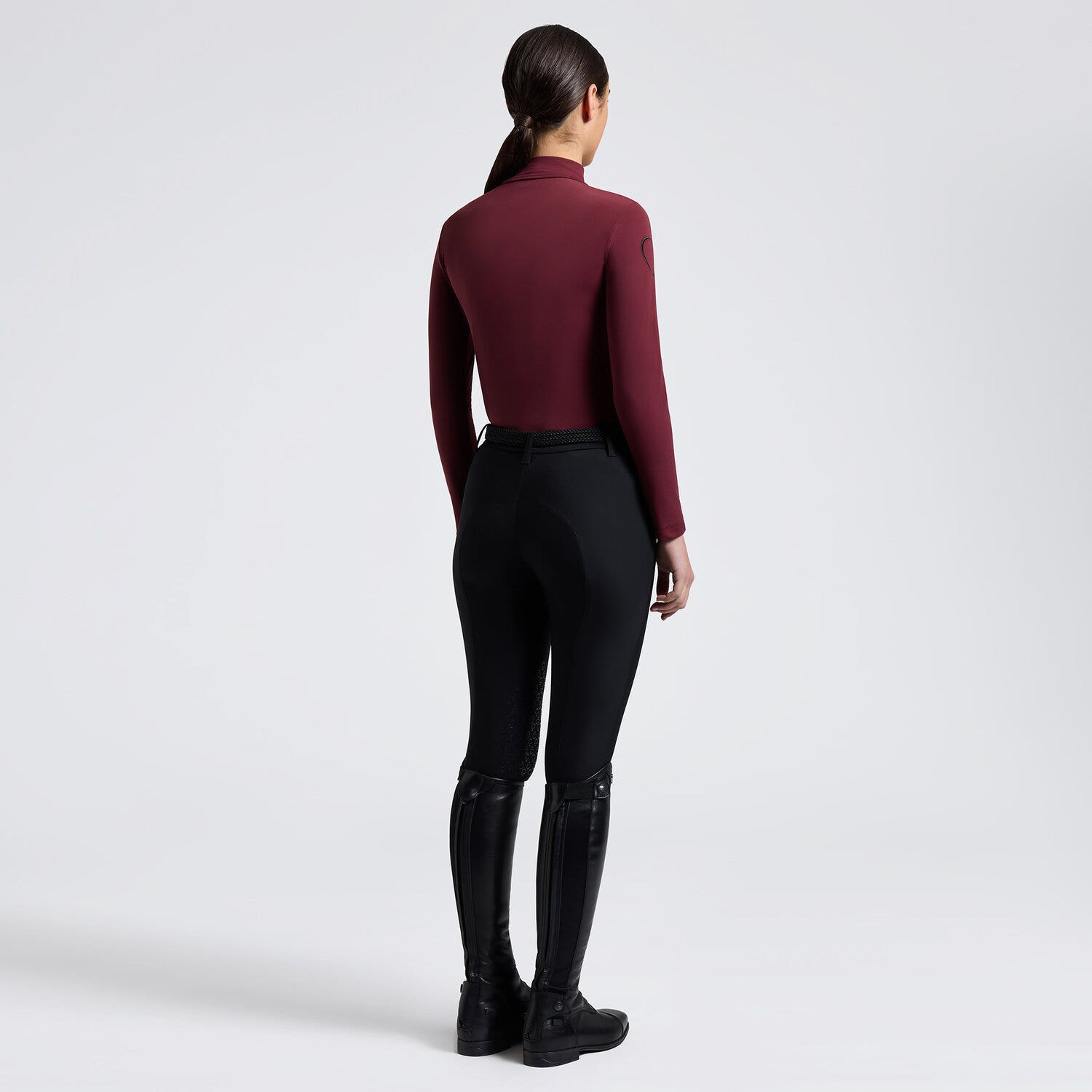 Cavalleria Toscana Cavalleria Toscana Women’s Technical Jersey Polo BORDEAUX-2