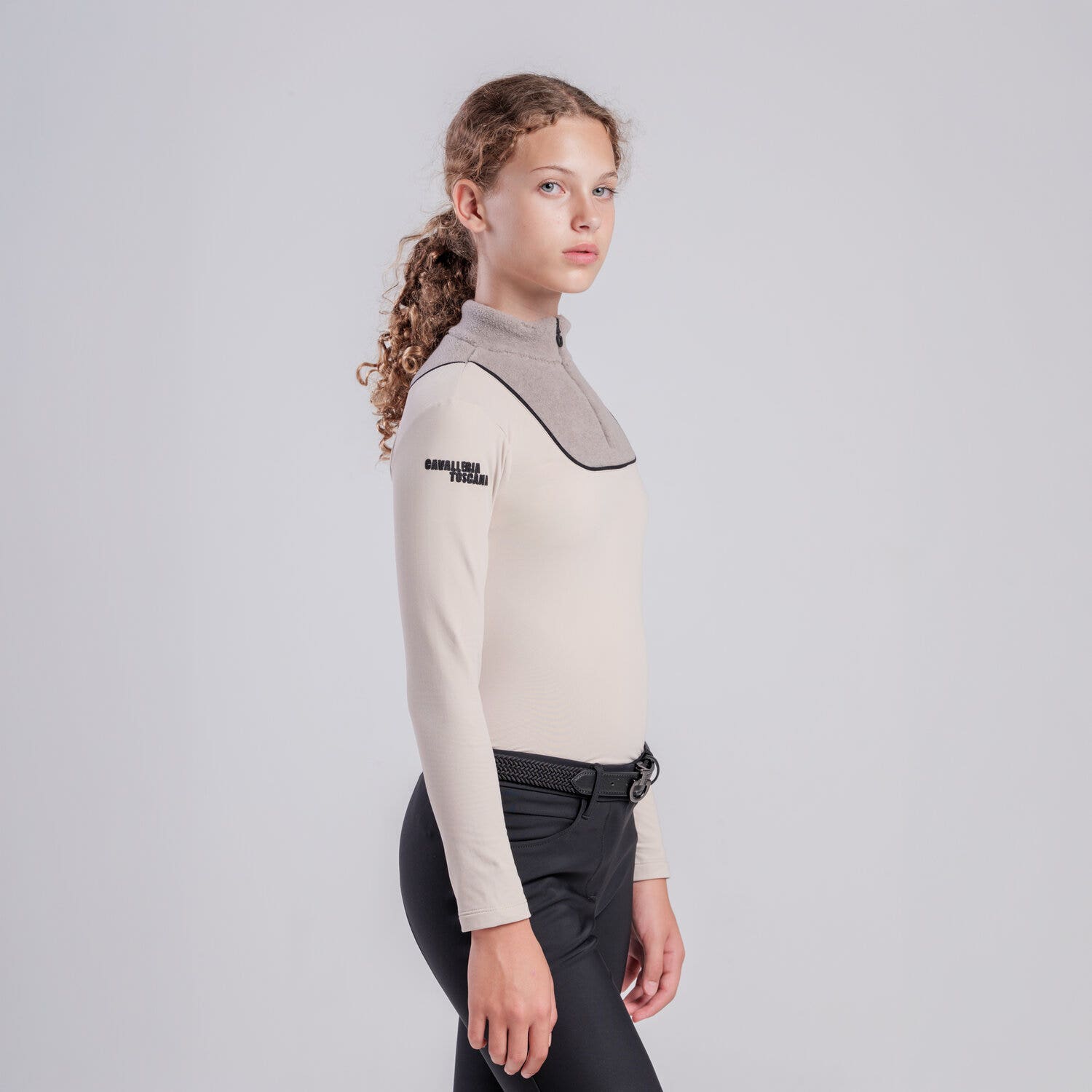 Cavalleria Toscana Girls’ training polo with inserts RAINYDAY/CIPRIA-2