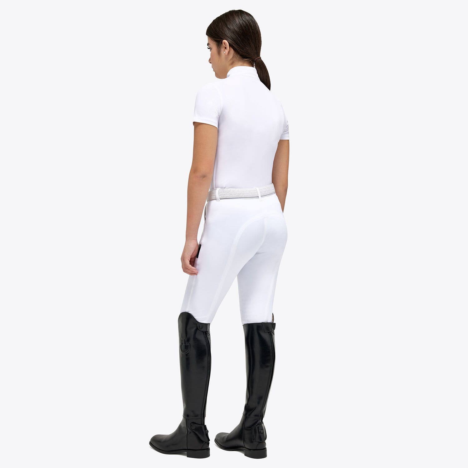 Cavalleria Toscana FISE Competition polo shirt WHITE-3