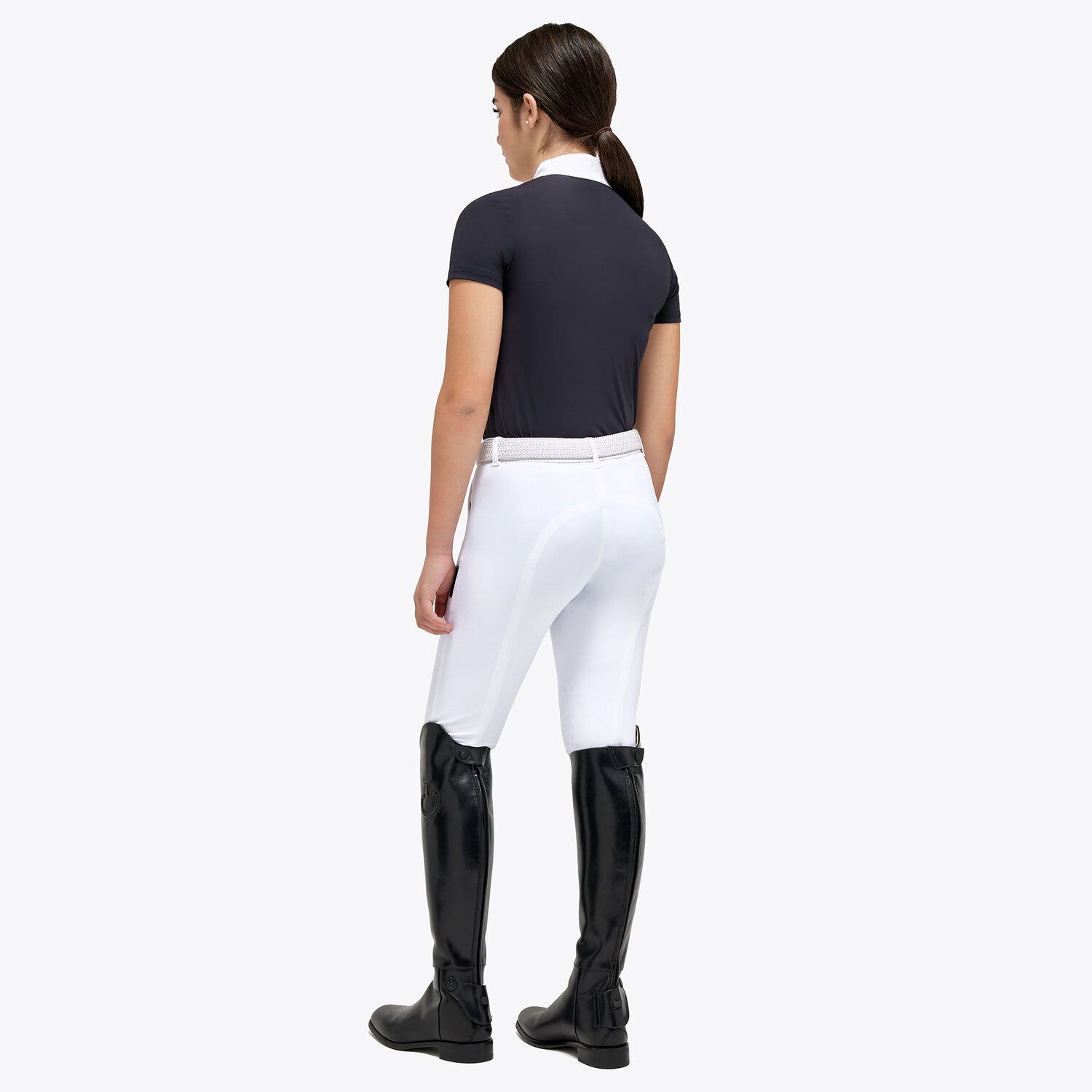 Cavalleria Toscana FISE Competition polo shirt NAVY-3