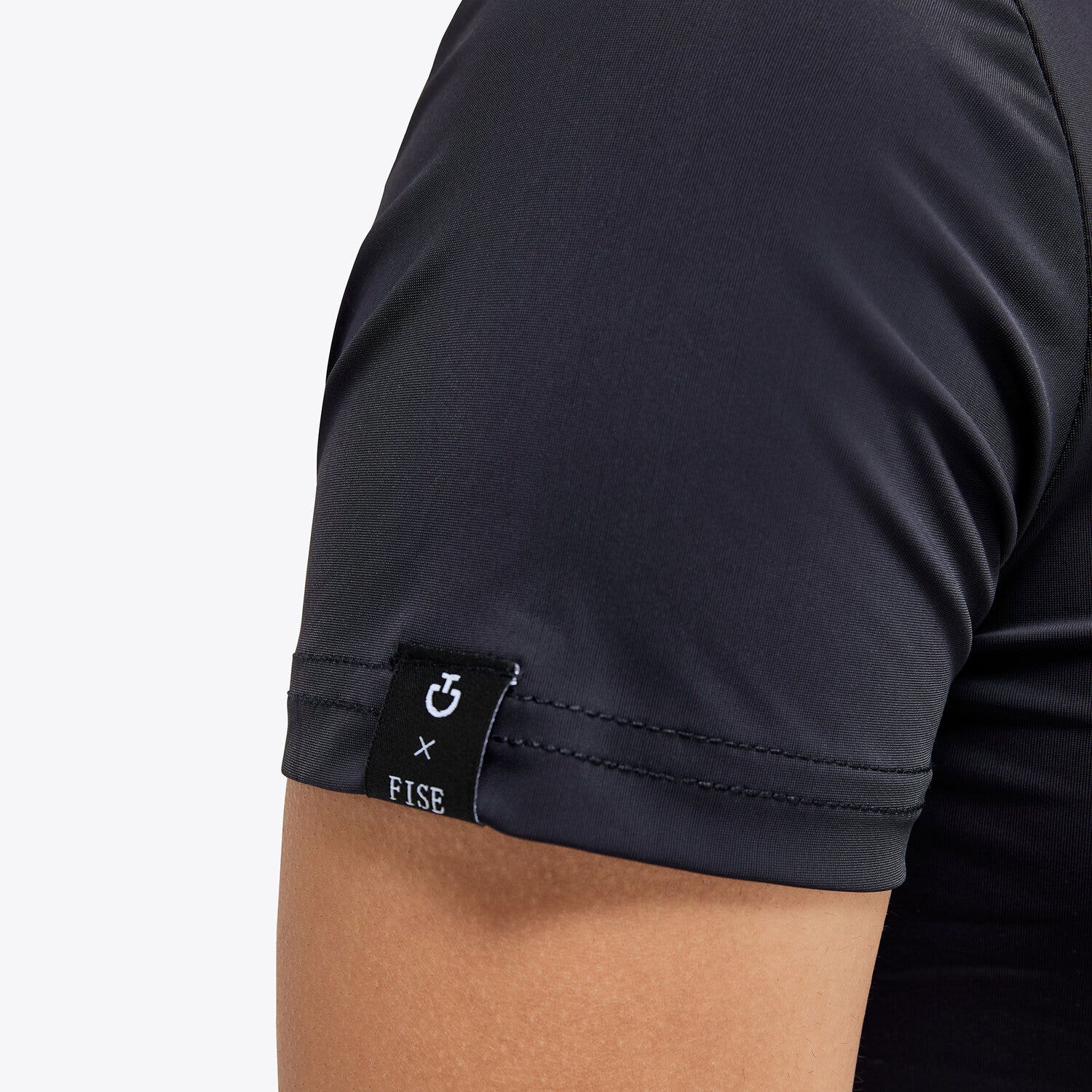 Cavalleria Toscana FISE Competition polo shirt NAVY-4