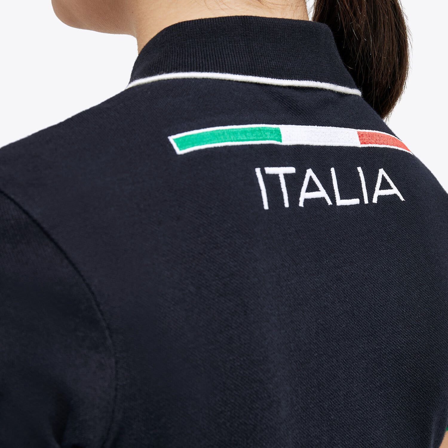 Cavalleria Toscana FISE polo shirt for girls in piqué cotton NAVY-6