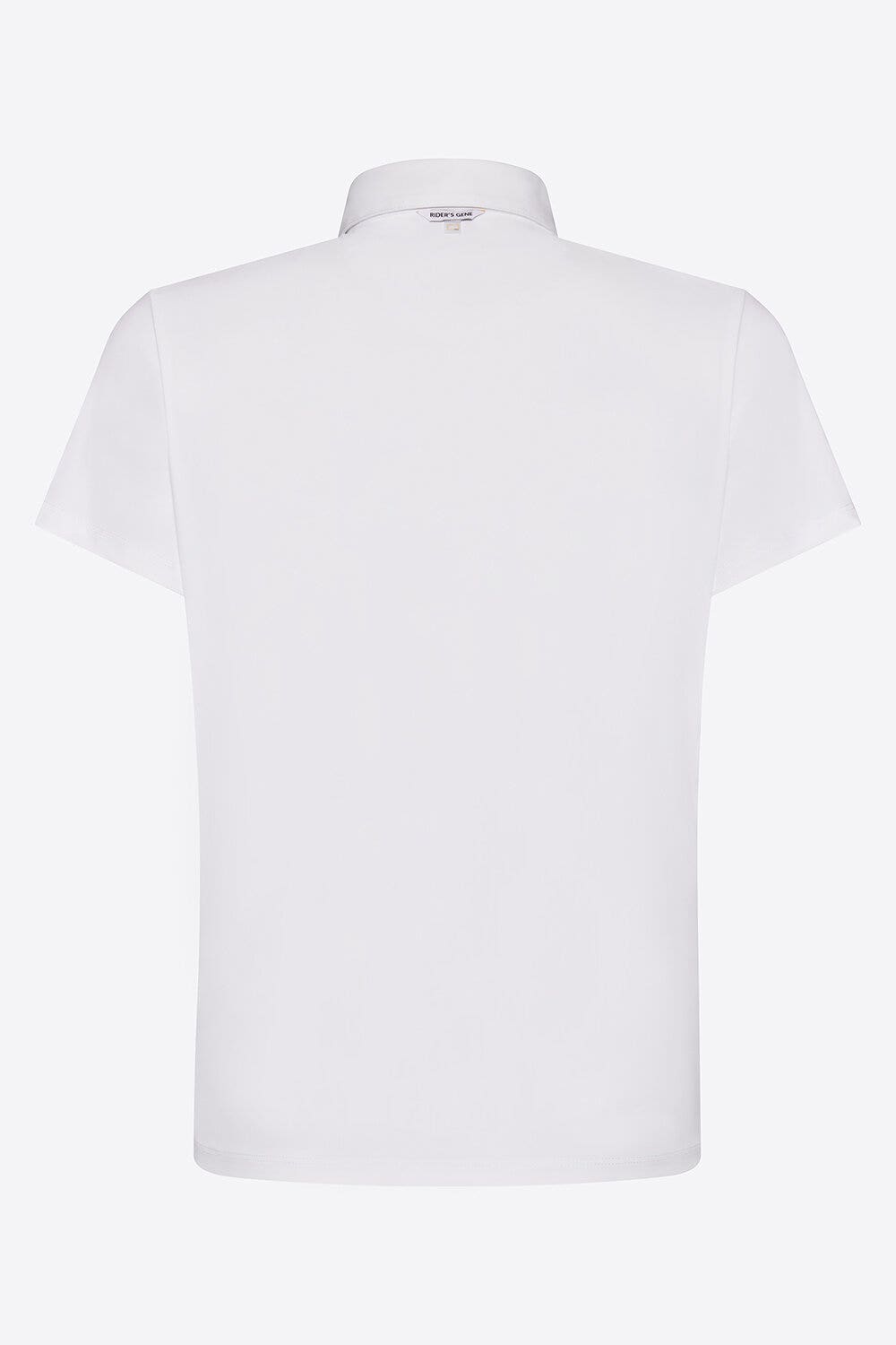 Rider's Gene Polo da Competizione Rider's Gene a Maniche Corte per Bambino con Logo Ricamato WHITE-2