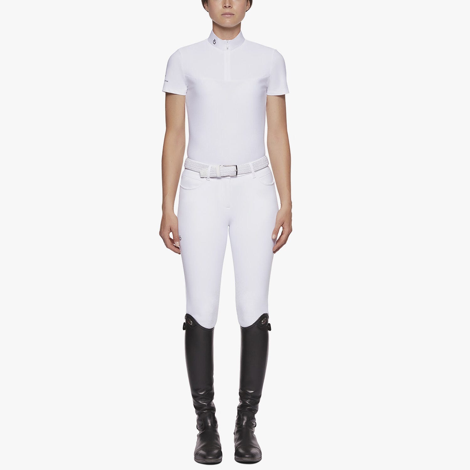 Piqué and jersey women's polo