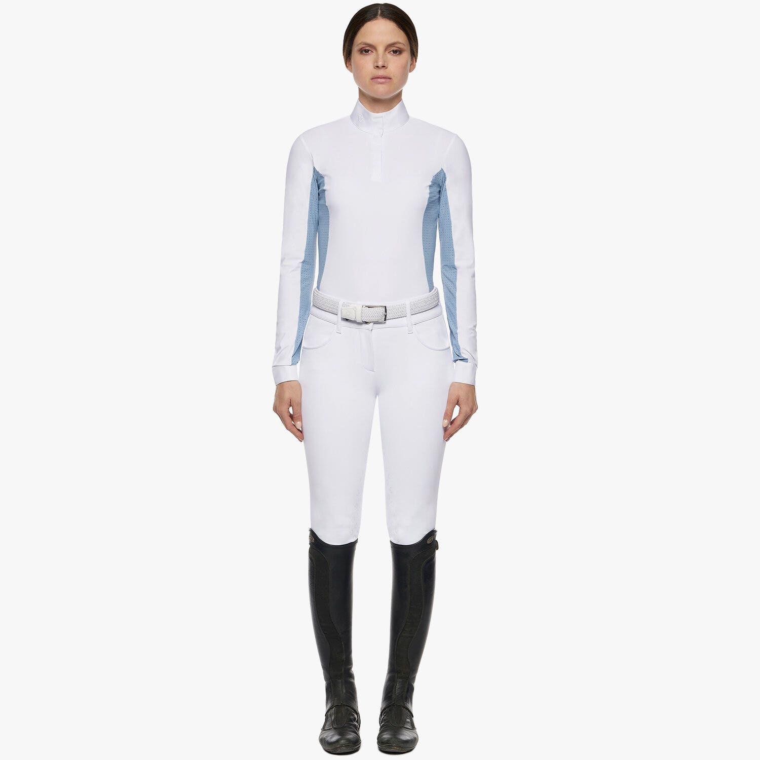 Cavalleria Toscana Women's hunter polo with insert 017C-1