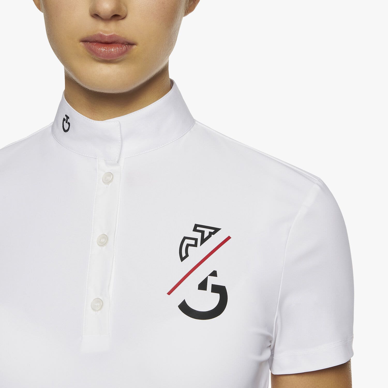 Cavalleria Toscana Women's CT Team Competition Polo WHITE-2
