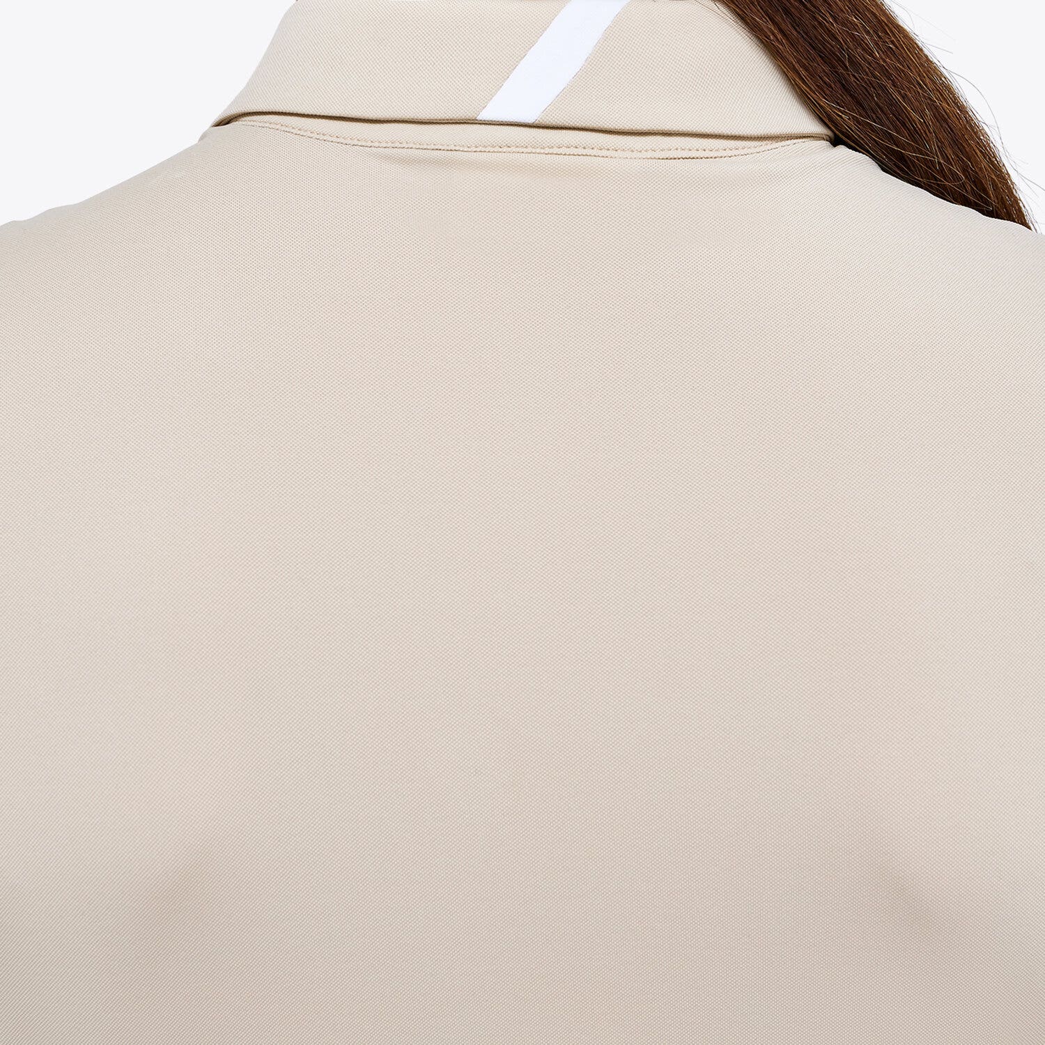 Cavalleria Toscana Polo da donna in piqué con bottoni BEIGE-5