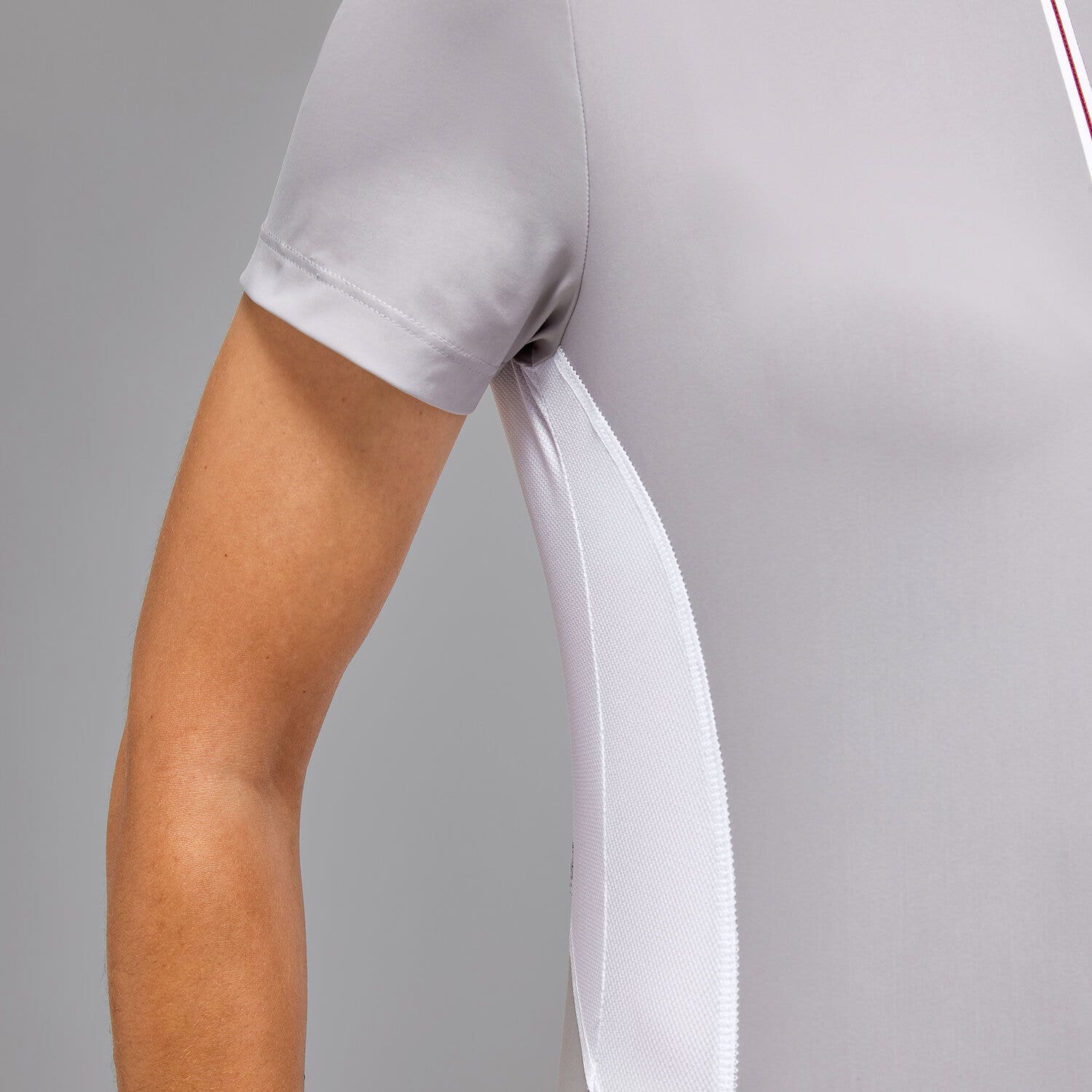 Cavalleria Toscana Revo Jersey Competition Zip Polo LIGHT GREY-6