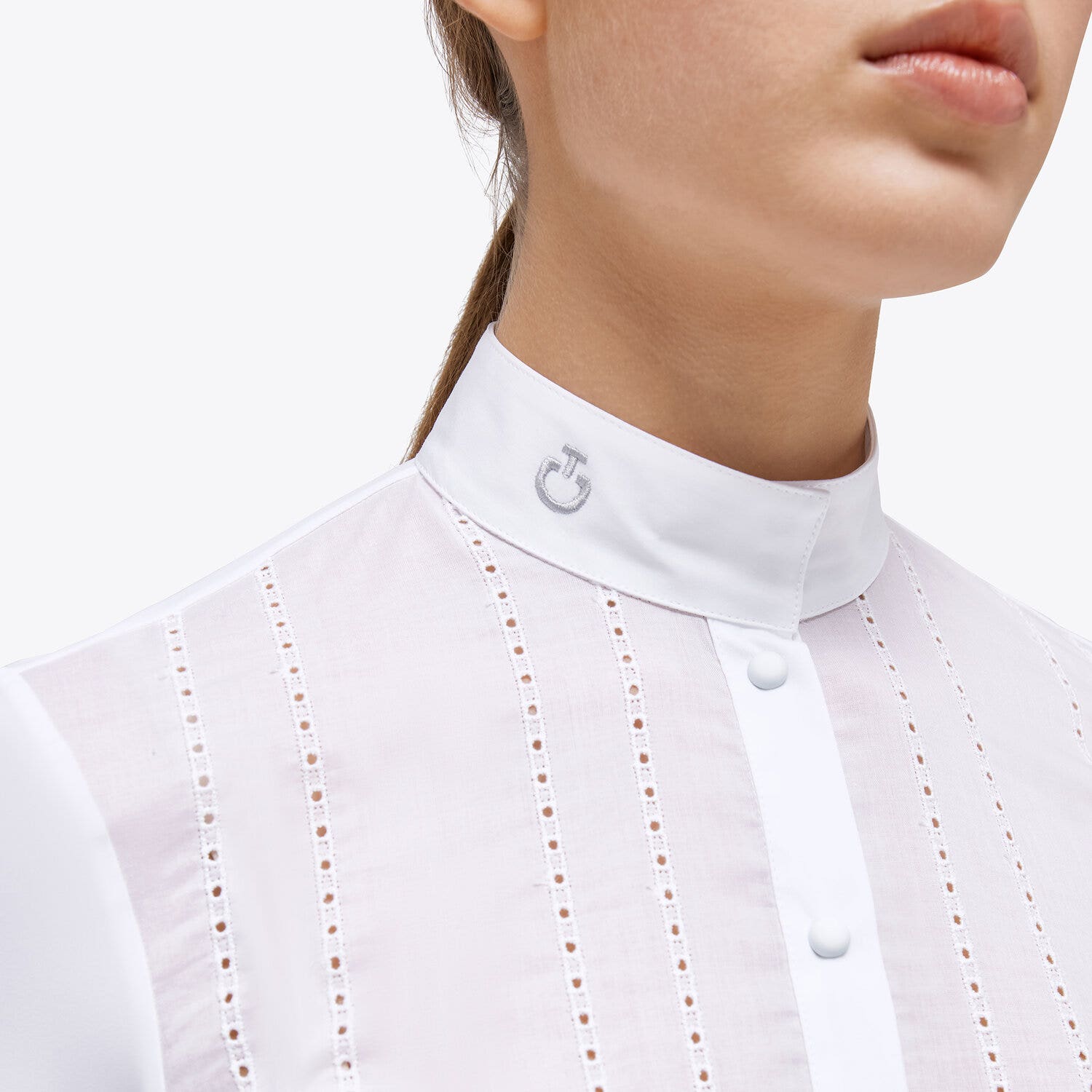 Cavalleria Toscana Women's competition shirt WHITE-3