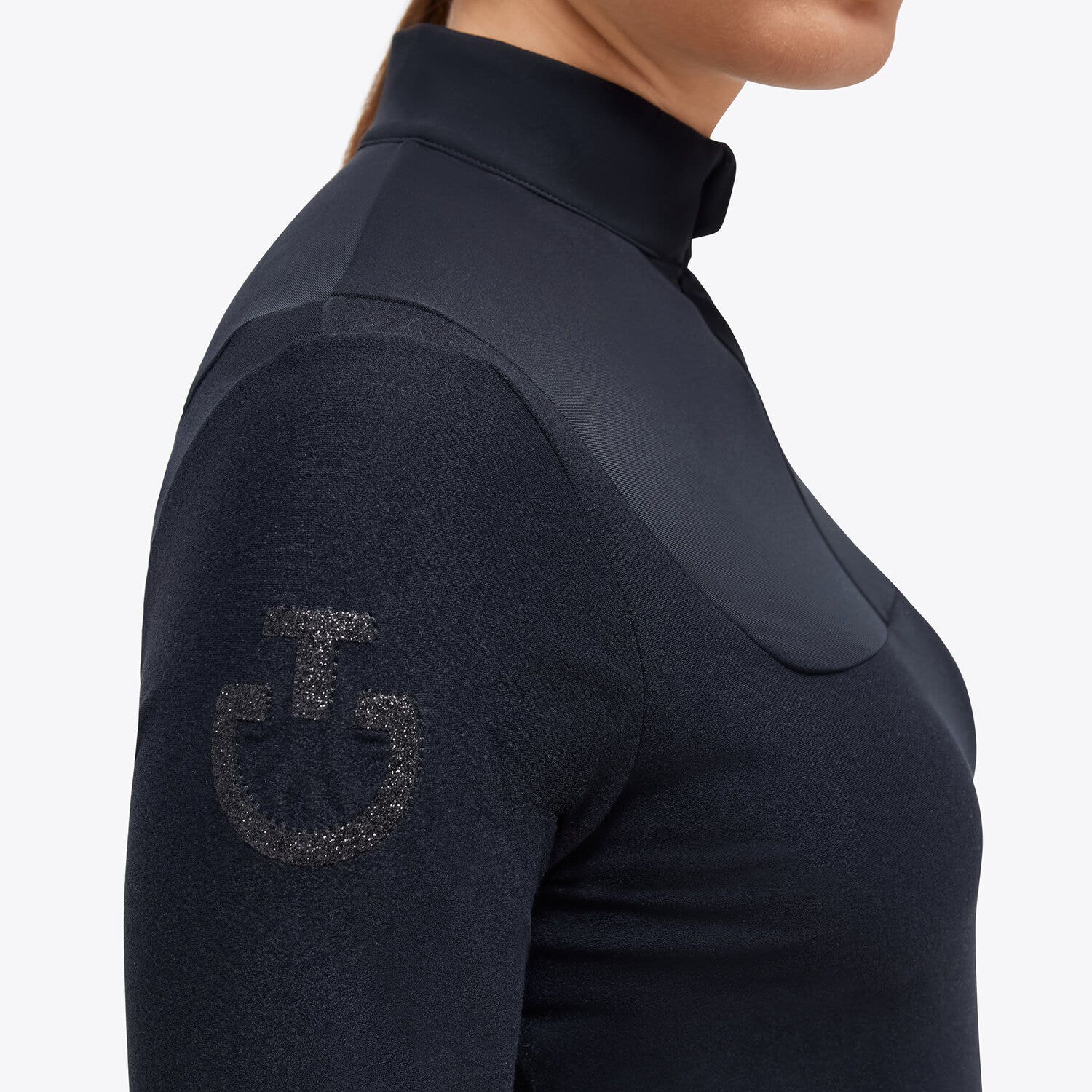 Cavalleria Toscana Polo da training donna BLACK-3