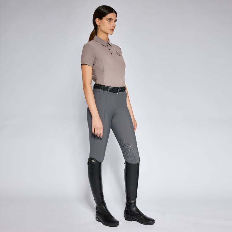 Cavalleria Toscana Women's training polo shirt TORTORA-1