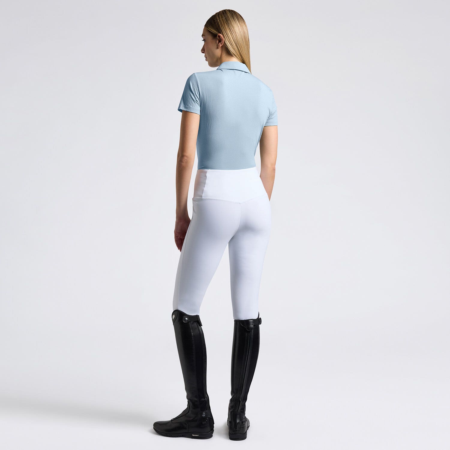 Cavalleria Toscana Cavalleria Toscana Women's Technical Training Polo BLUE FOG-2