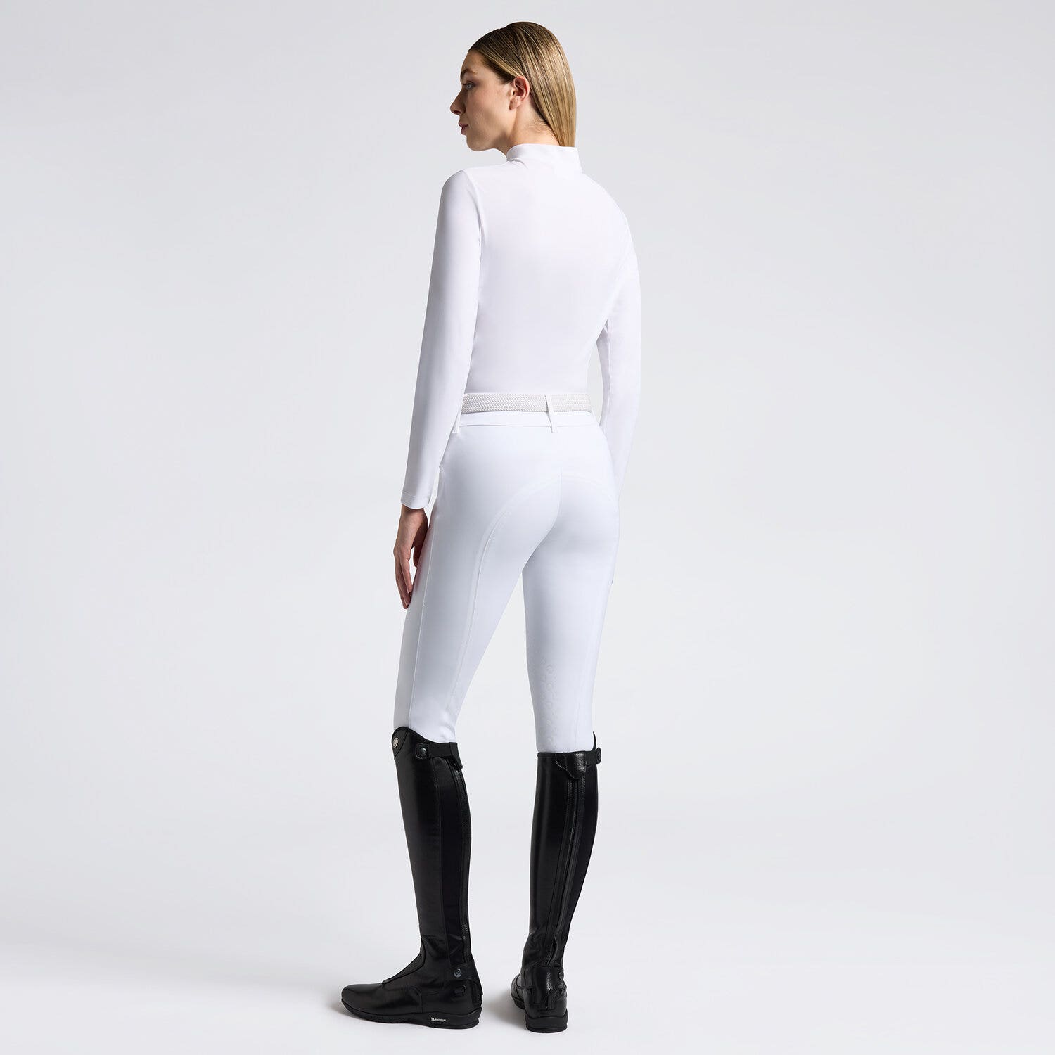 Cavalleria Toscana Cavalleria Toscana Women's Technical Training Polo WHITE-2