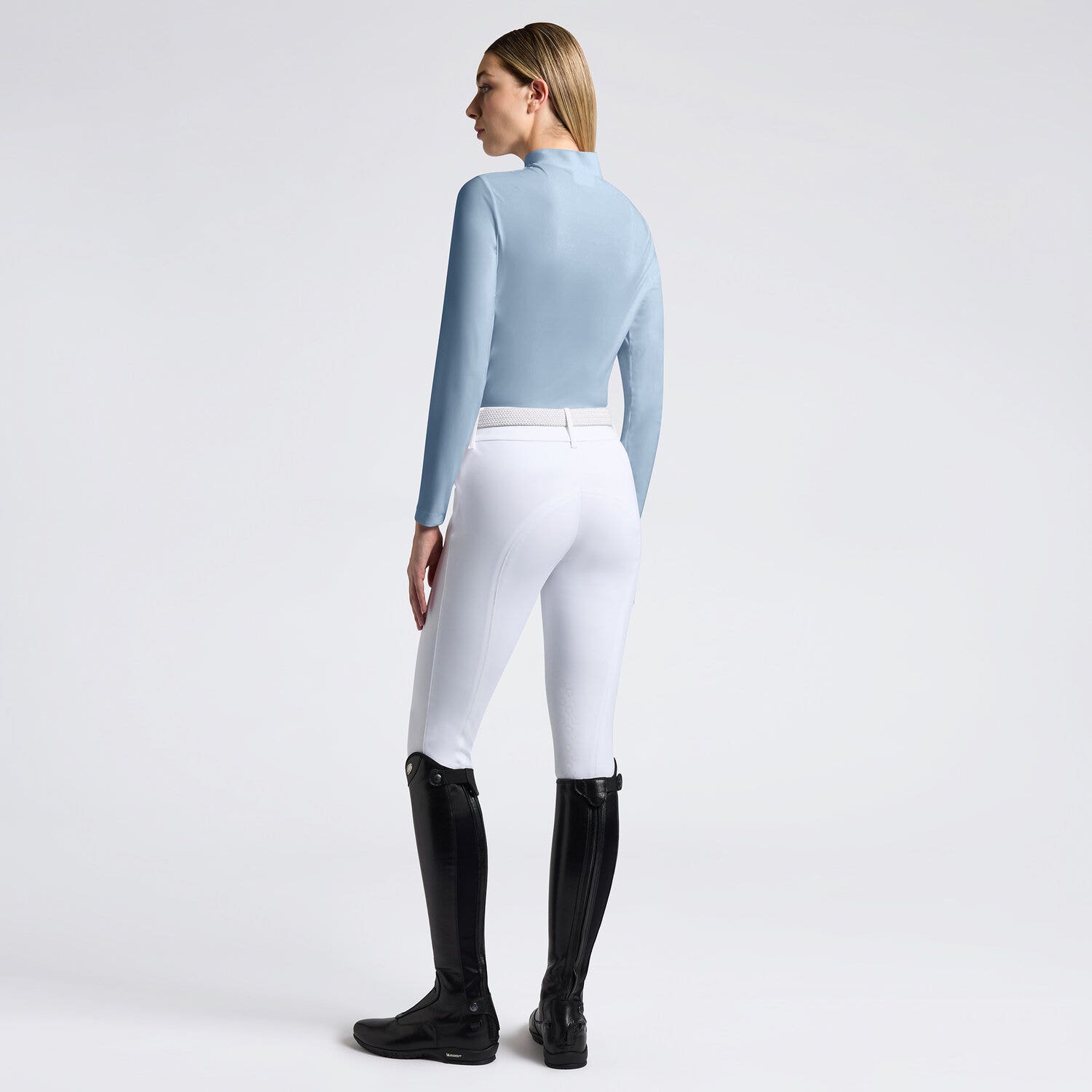 Cavalleria Toscana Cavalleria Toscana Women's Technical Training Polo BLUE FOG-2