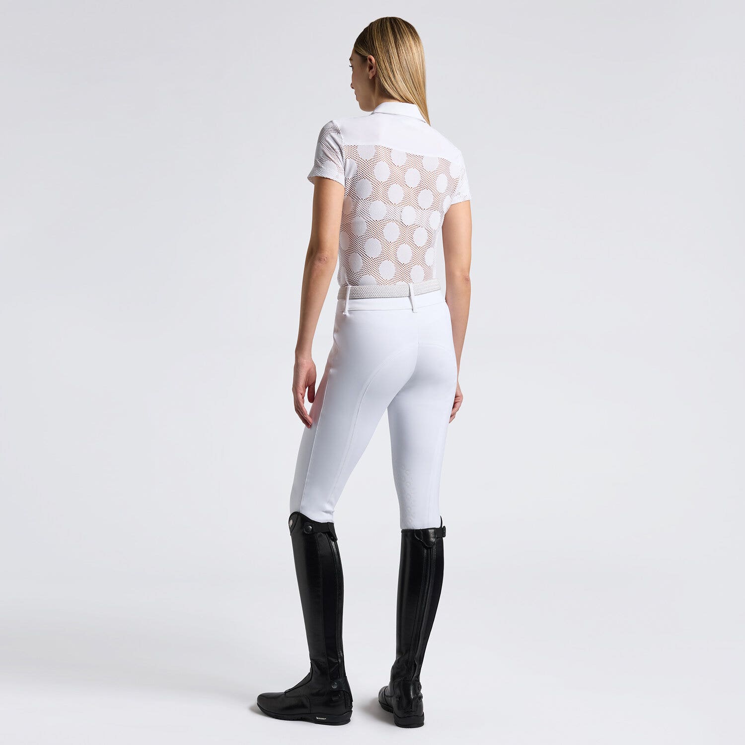 Cavalleria Toscana Cavalleria Toscana Women's Technical Training Polo WHITE-2