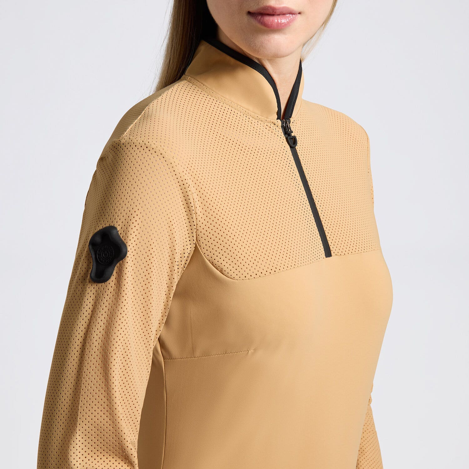 Cavalleria Toscana Cavalleria Toscana Women's Technical Training Polo TAN-3