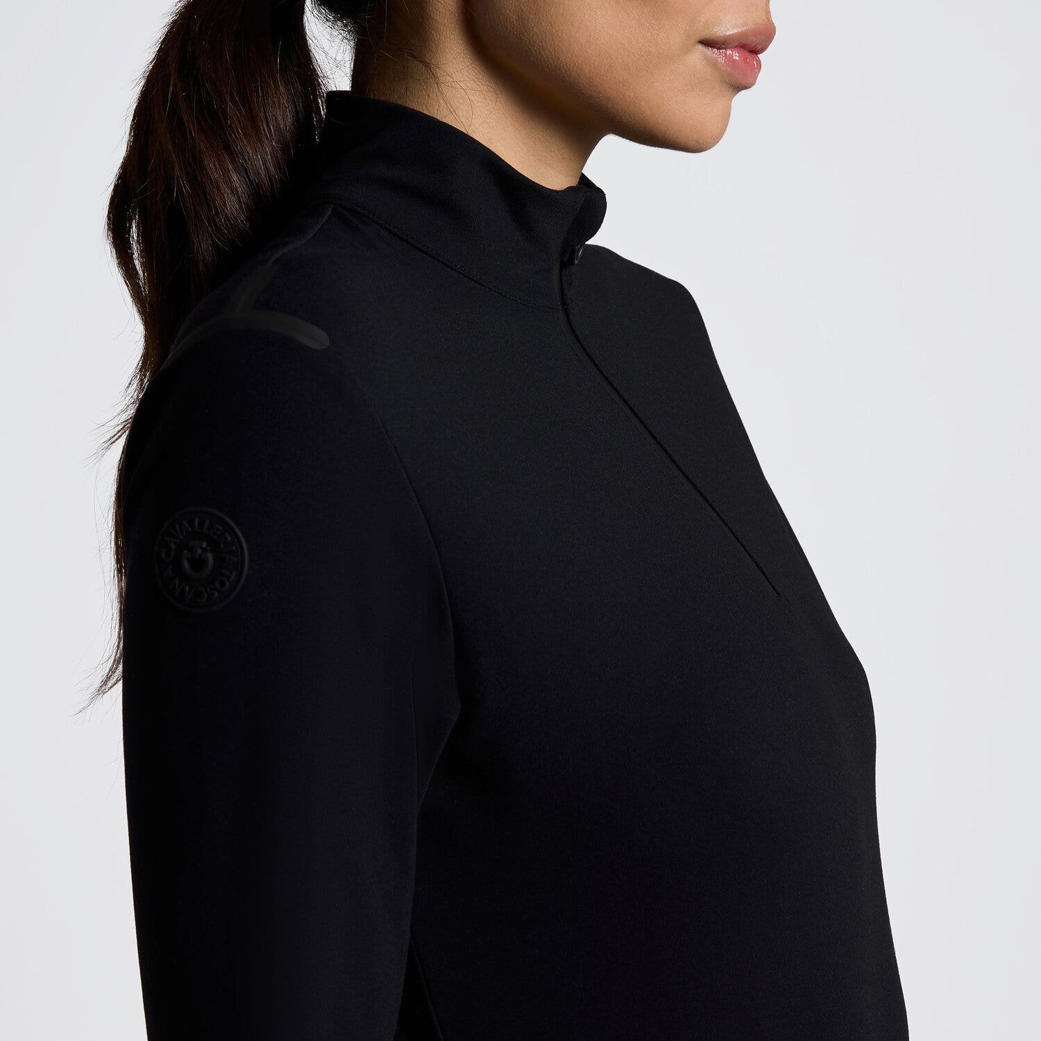Cavalleria Toscana Cavalleria Toscana Women’s Long Sleeve Training Polo BLACK-3
