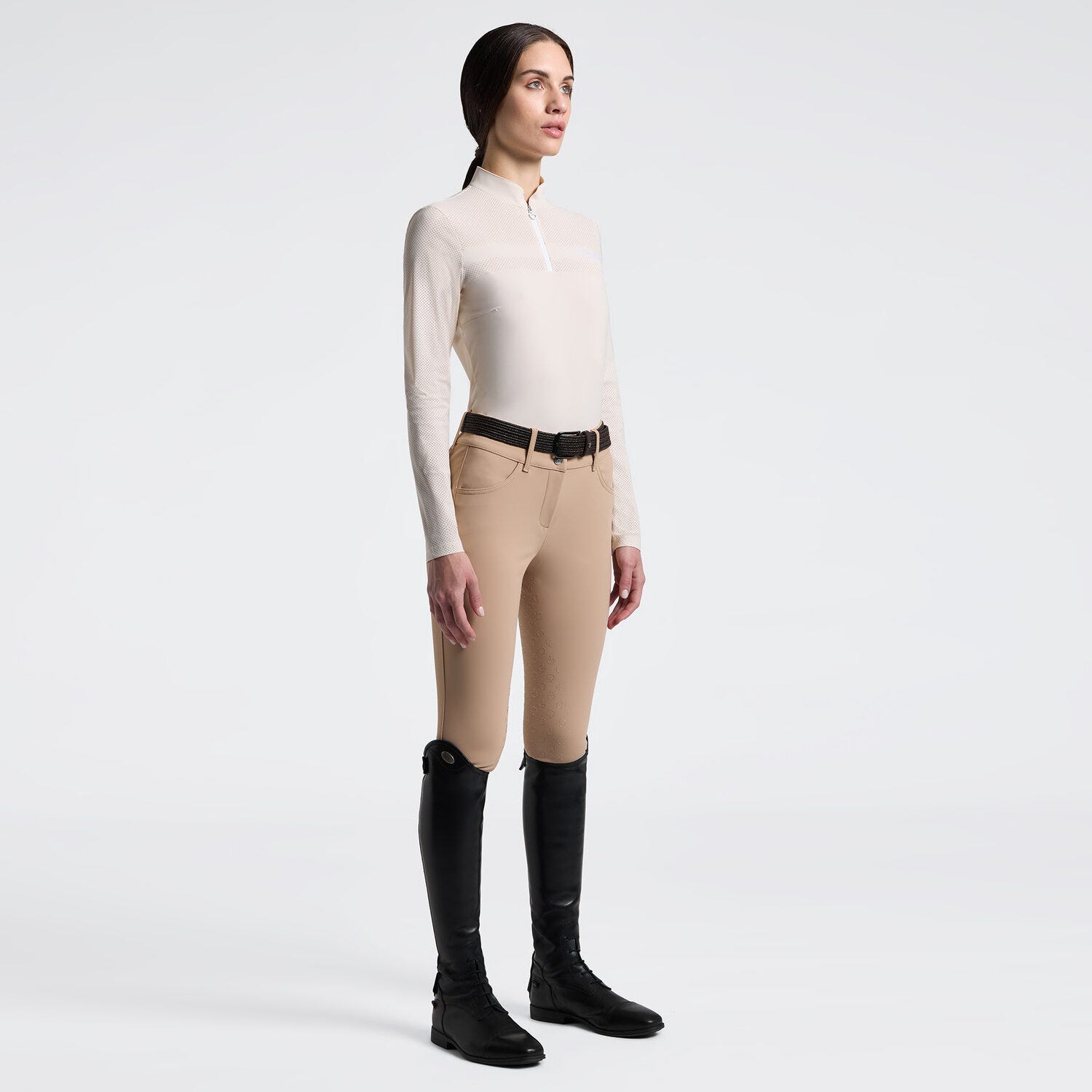 Women's Long Sleeve Perforated Training Polo | Cavalleria Toscana