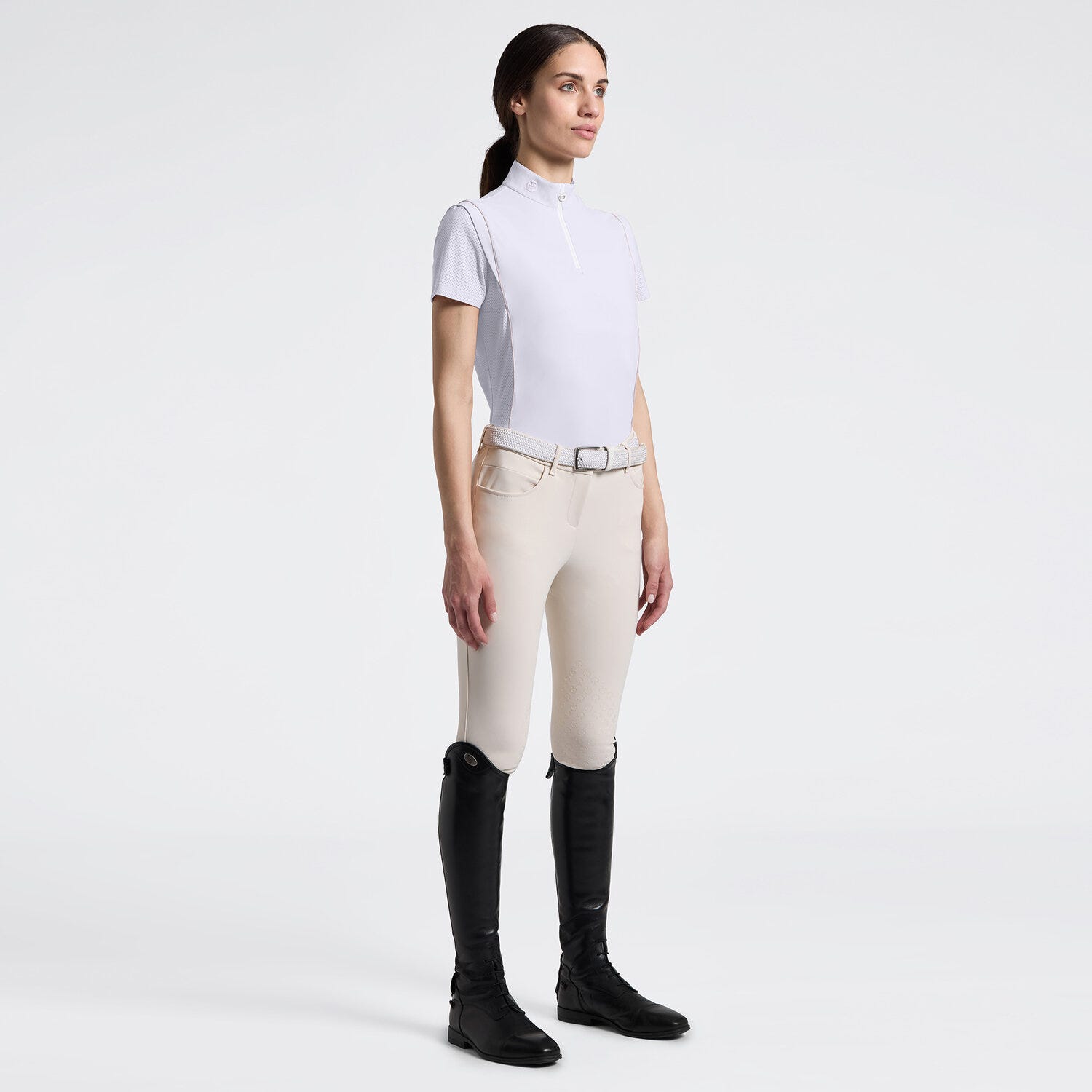 Women's Short Sleeve Training Polo in Jersey | Cavalleria Toscana