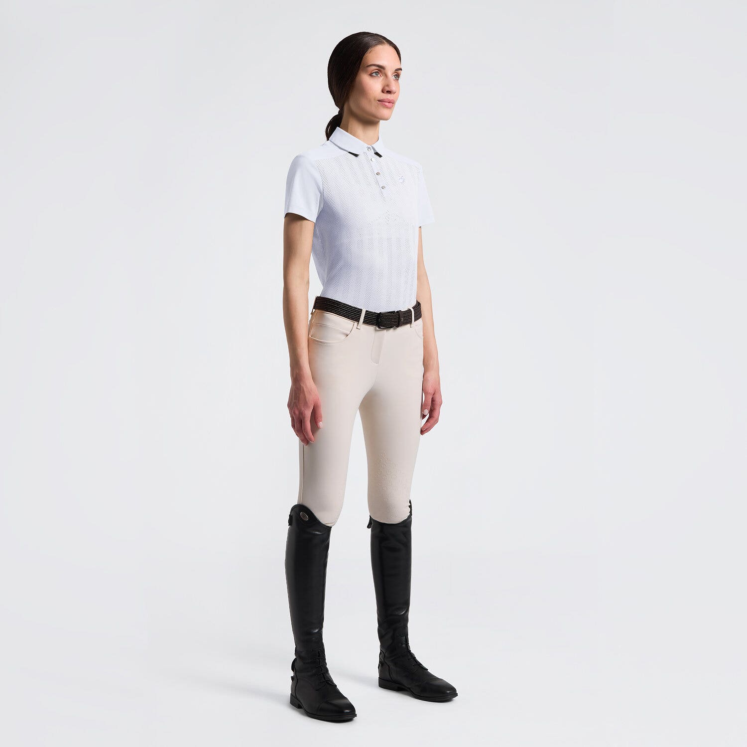 Women's Short Sleeve Training Polo in Jersey | Cavalleria Toscana