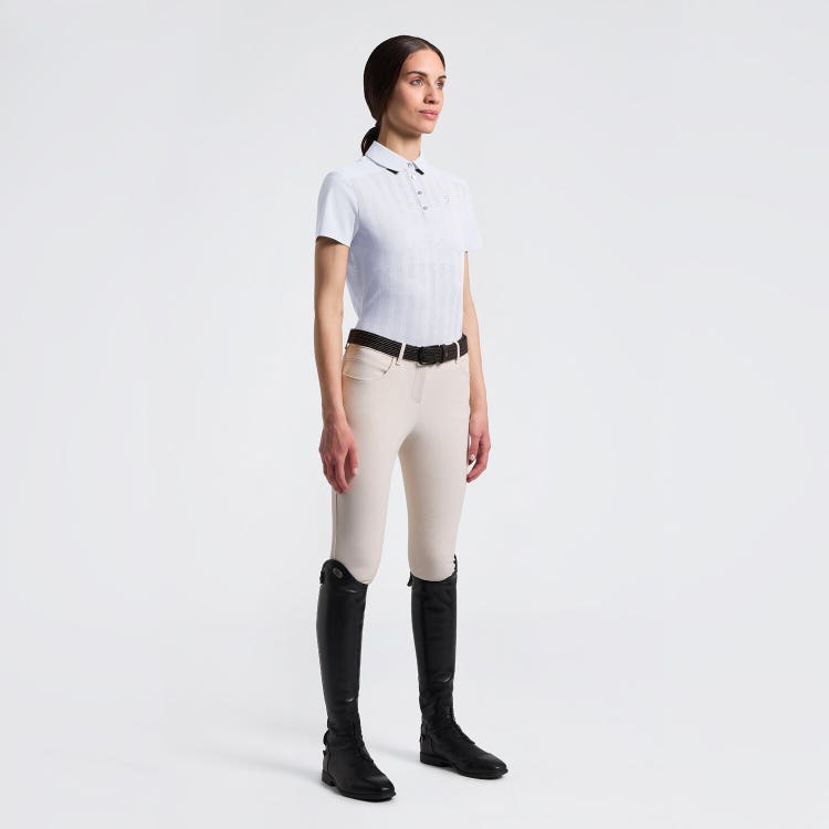 Women's Short Sleeve Training Polo in Jersey | Cavalleria Toscana