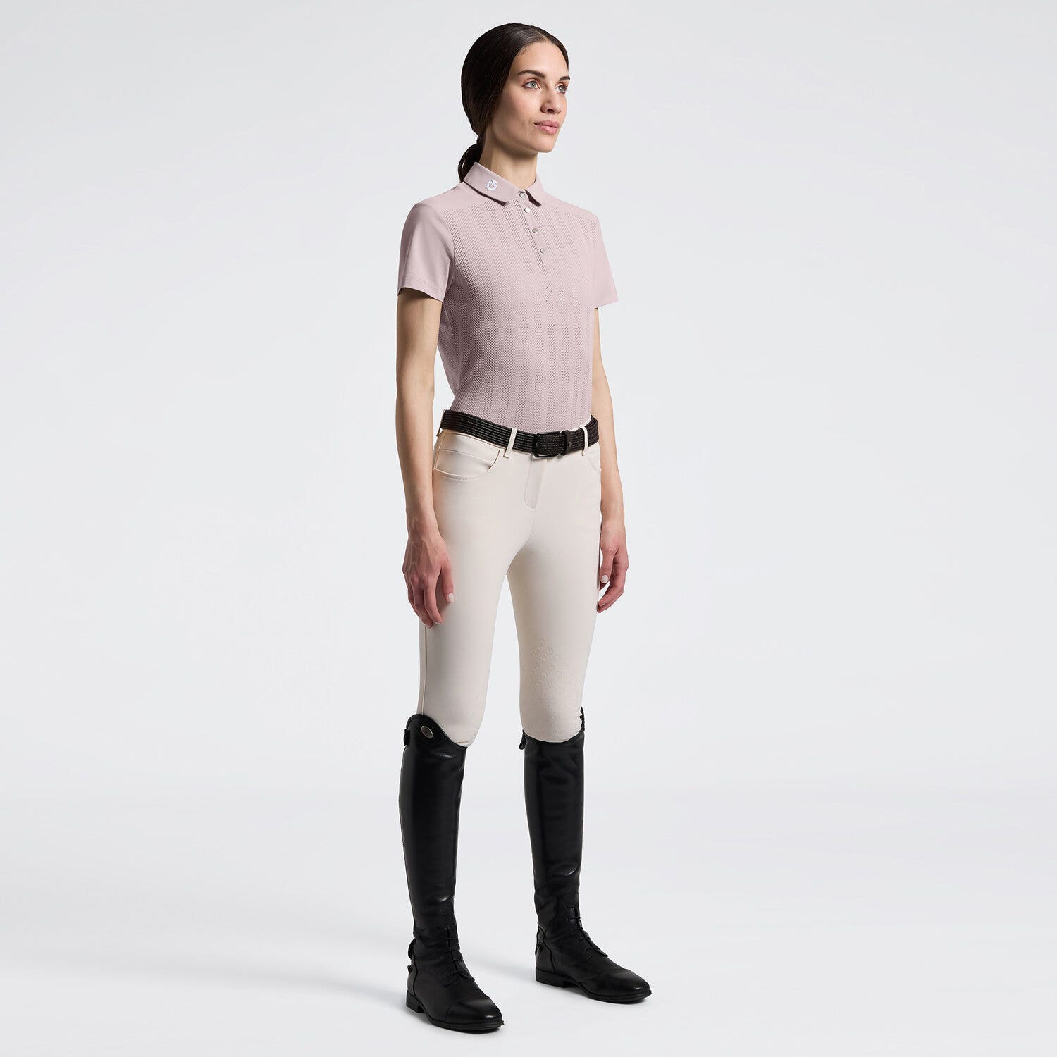 Women's Short Sleeve Training Polo in Jersey | Cavalleria Toscana