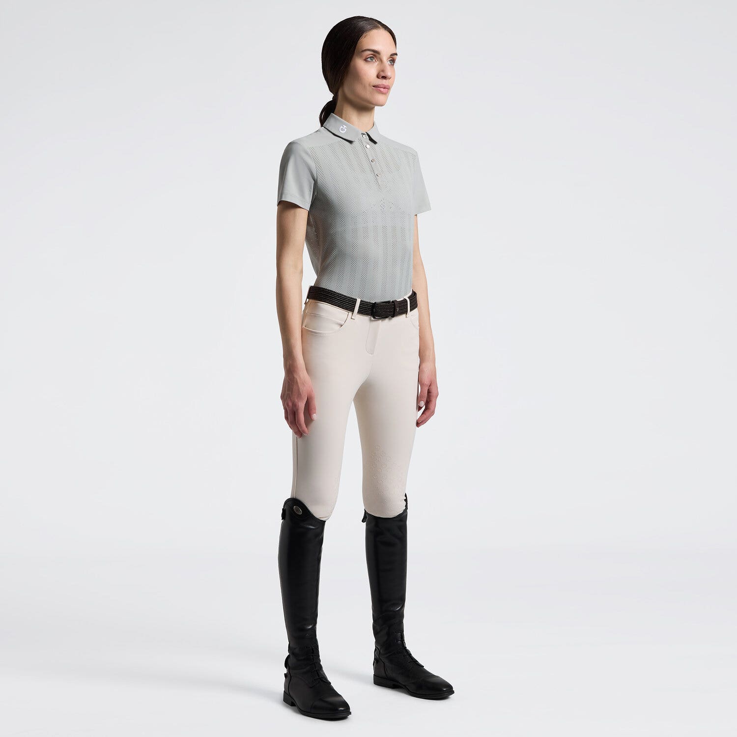 Women's Short Sleeve Training Polo in Jersey | Cavalleria Toscana