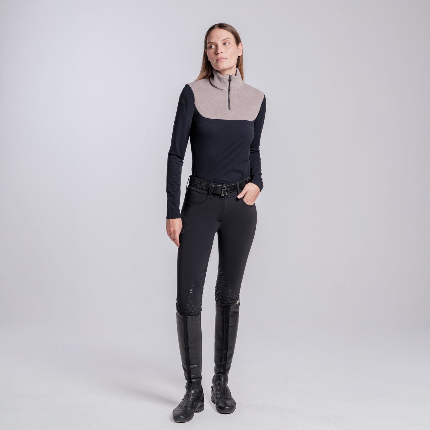 POLO DA TRAINING CON INSERTI DA DONNA