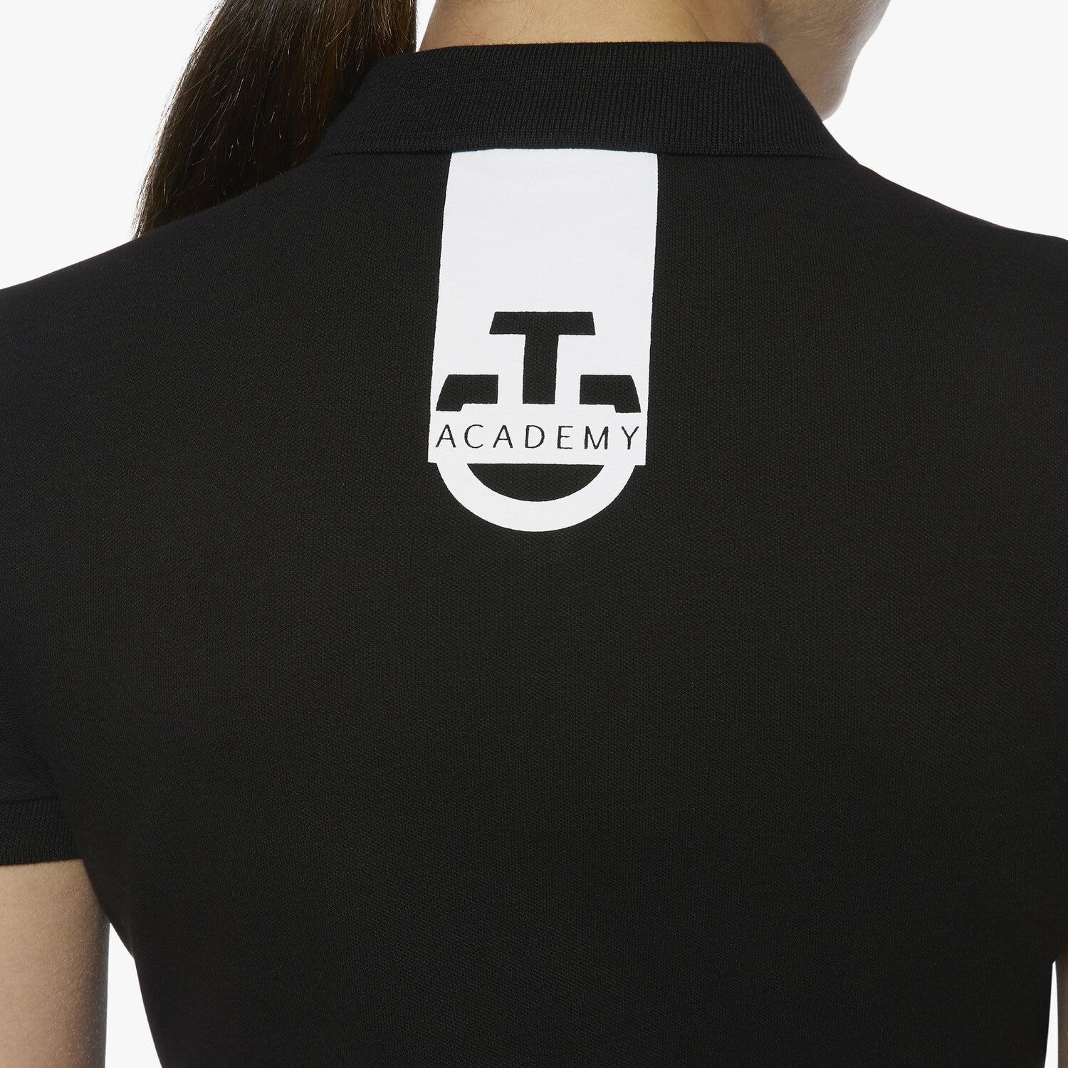 Cavalleria Toscana Women's Short-Sleeve Polo BLACK-6