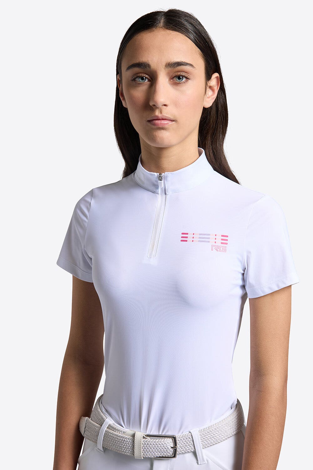 Rider's Gene Rider's Gene girl competition Polo WHITE-3