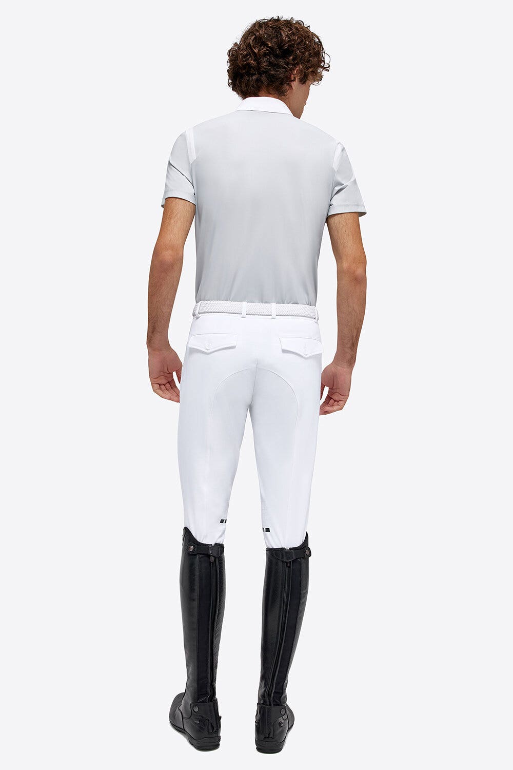 Rider's Gene Polo da equitazione per competizione con zip uomo RG LIGHT GREY-3