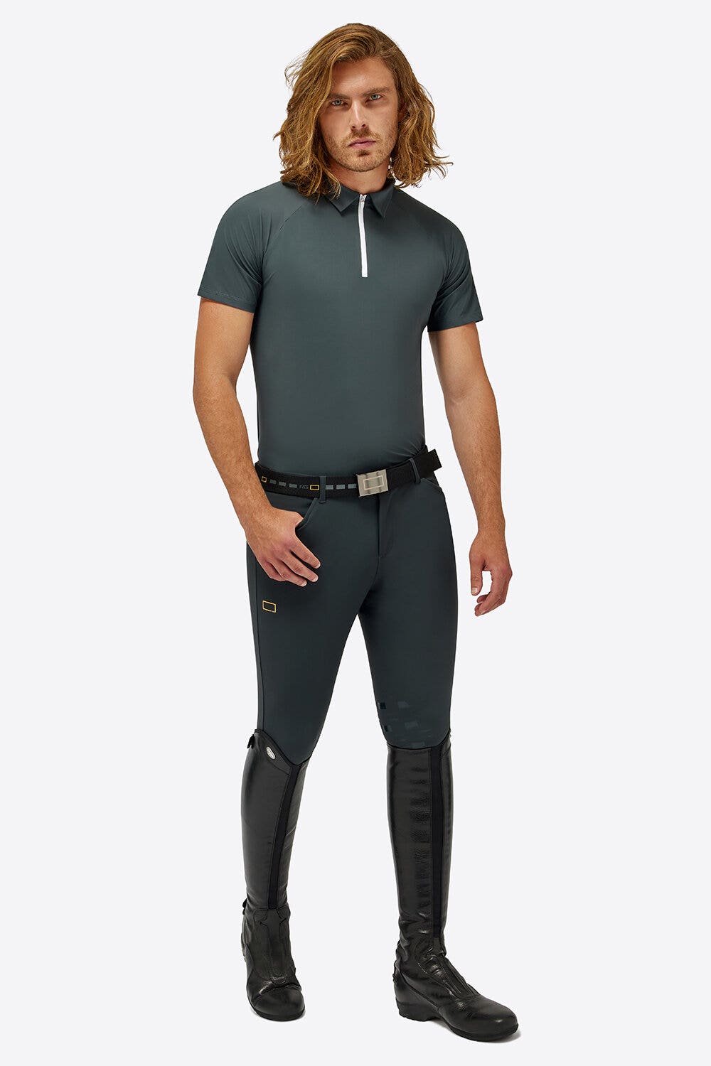 Rider's Gene Rider's Gene man training polo GRIGIO SCURO-1