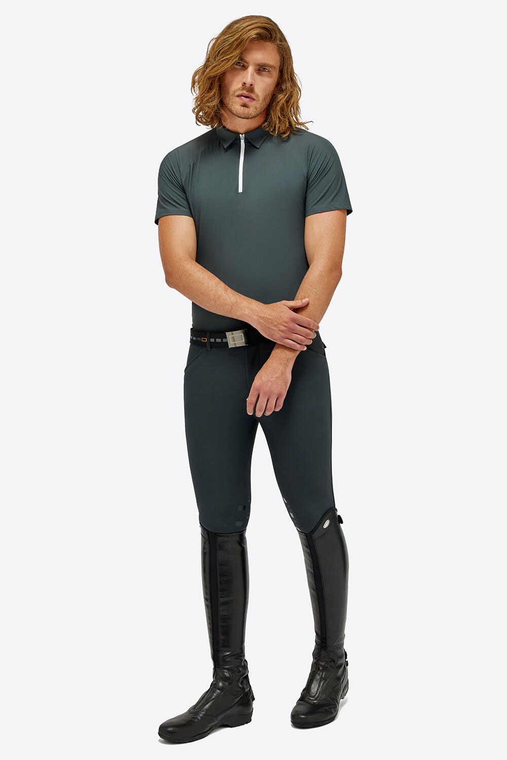 Rider's Gene Rider's Gene man training polo GRIGIO SCURO-2