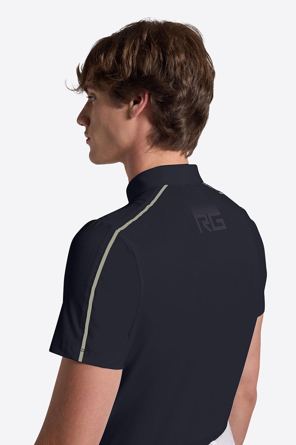 Rider's Gene Men's Short Sleeve Polo | Rider's Gene NAVY-3