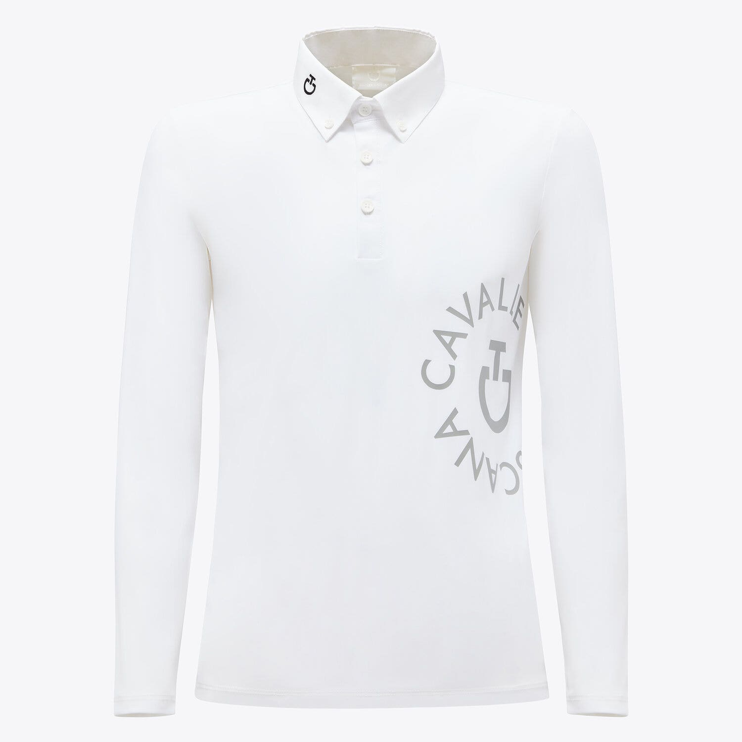 Cavalleria Toscana CT Orbit Competition Polo WHITE-1