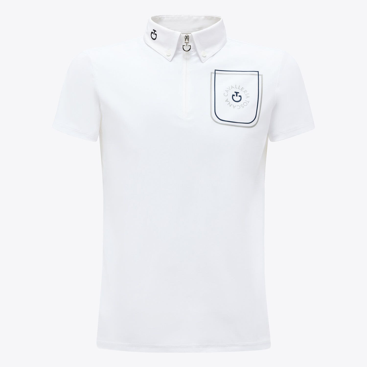 Cavalleria Toscana Polo da bambino da competizione CT Orbit WHITE-1